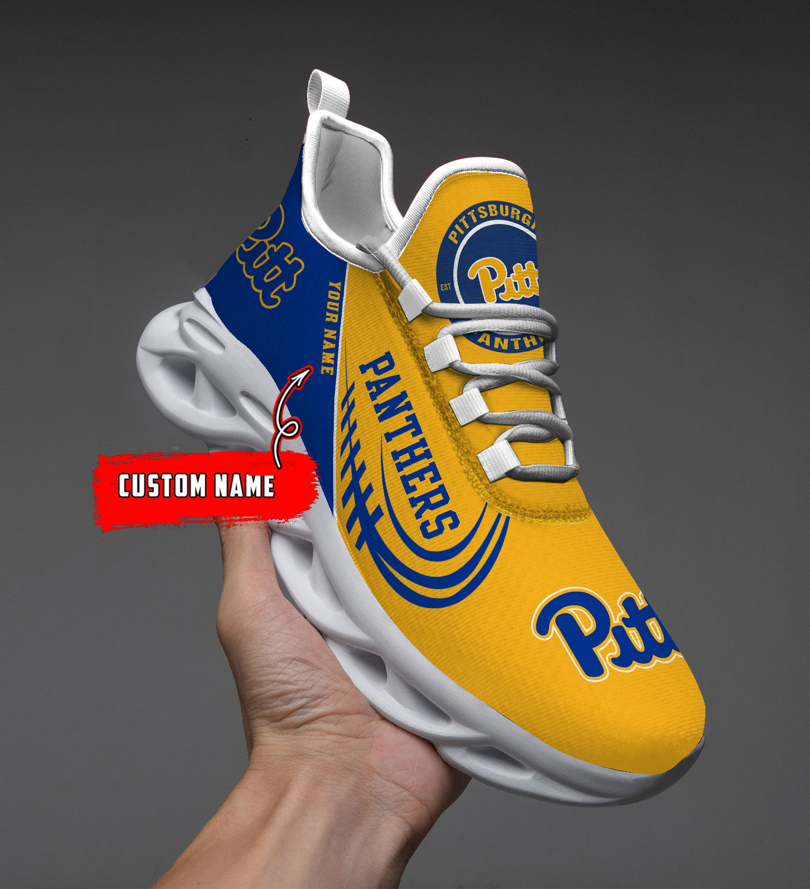 Pittsburgh Panthers NCAA Max Soul Shoes Sneakers For Men And Women