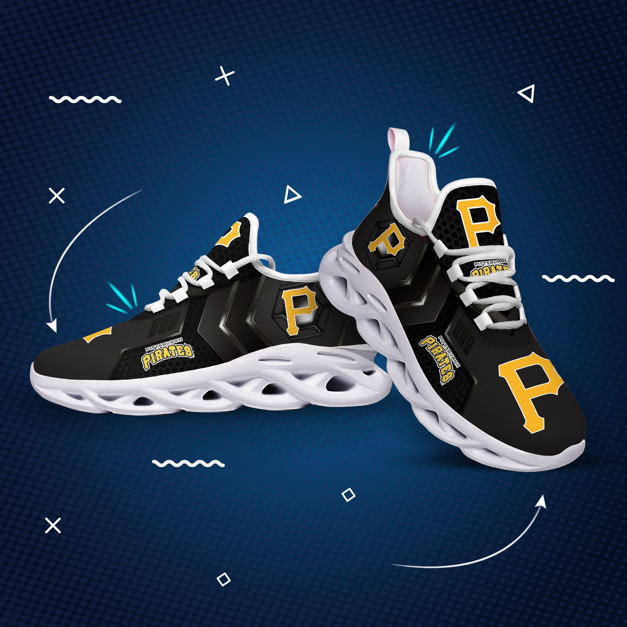 Pittsburgh Pirates Max Soul Shoes Sneakers For Men And Women