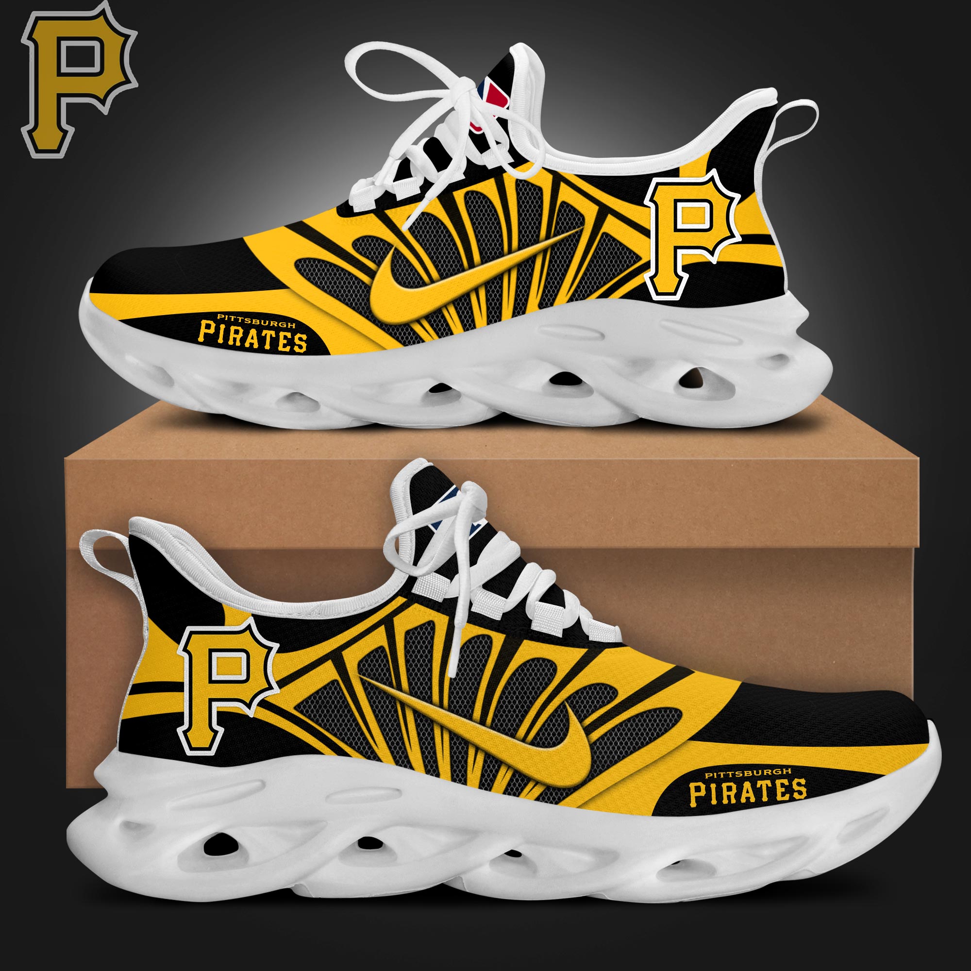 Pittsburgh Pirates Max Soul Shoes Sneakers For Men And Women