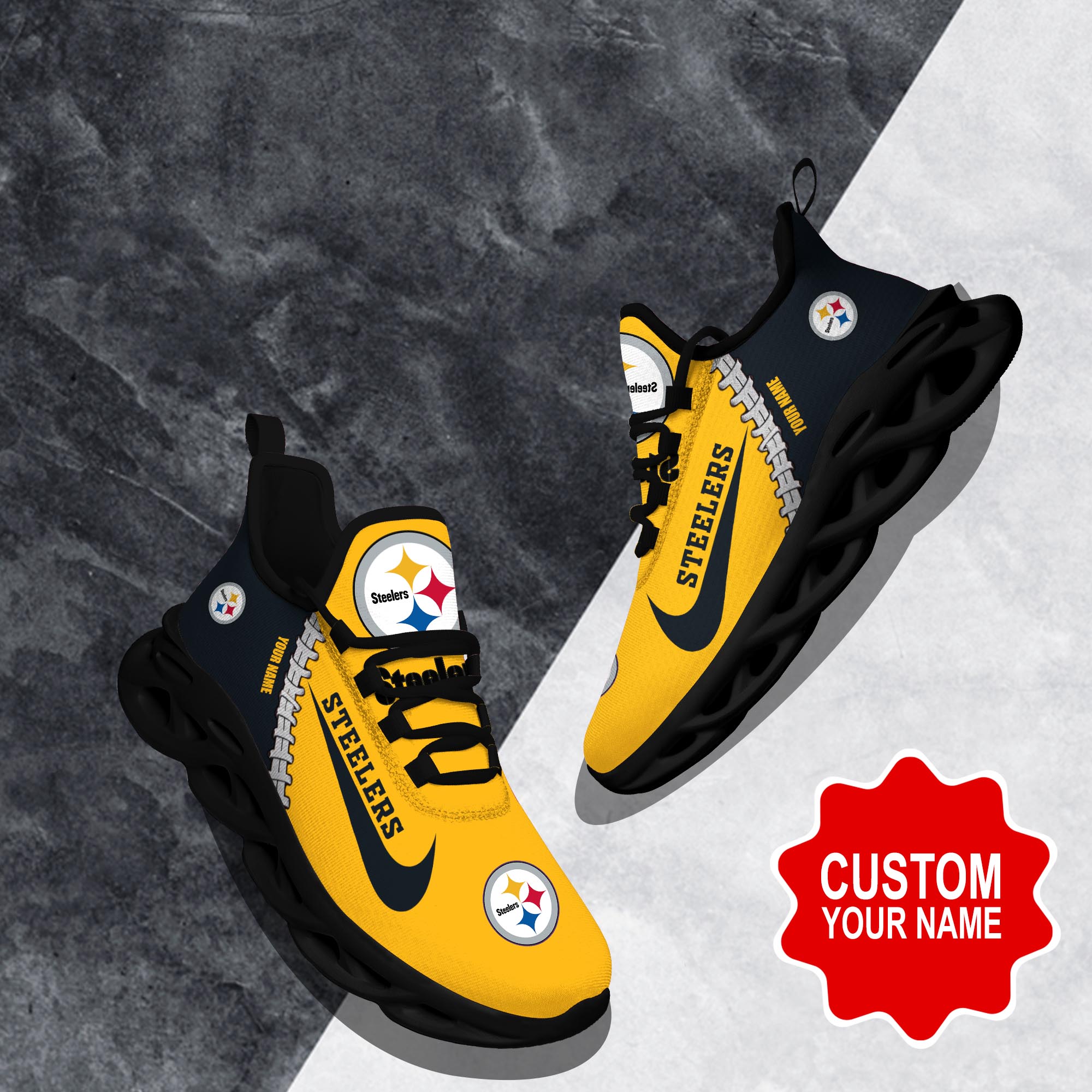 Pittsburgh Steelers Max Soul Shoes Sneakers For Men And Women