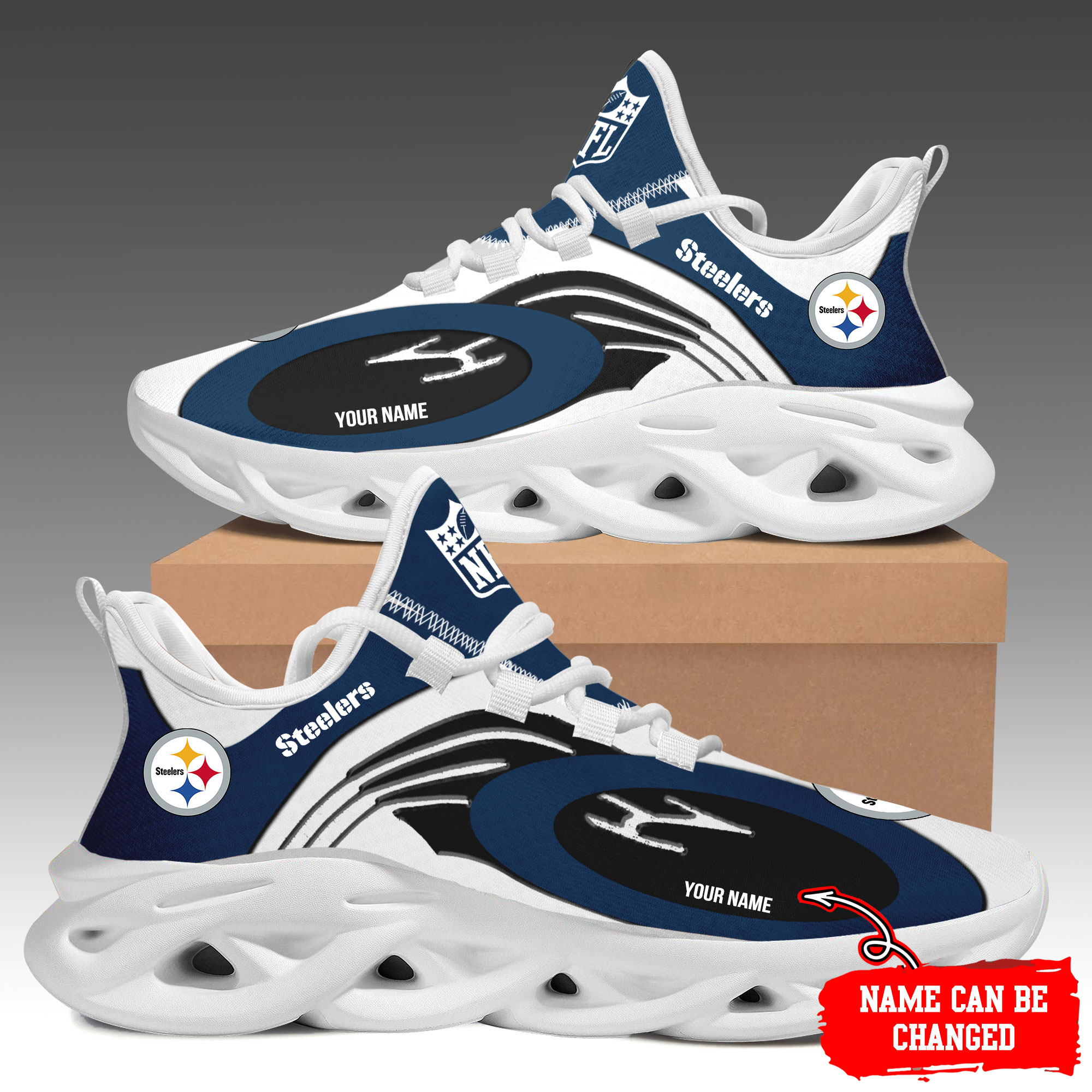 Pittsburgh Steelers Max Soul Shoes Sneakers For Men And Women