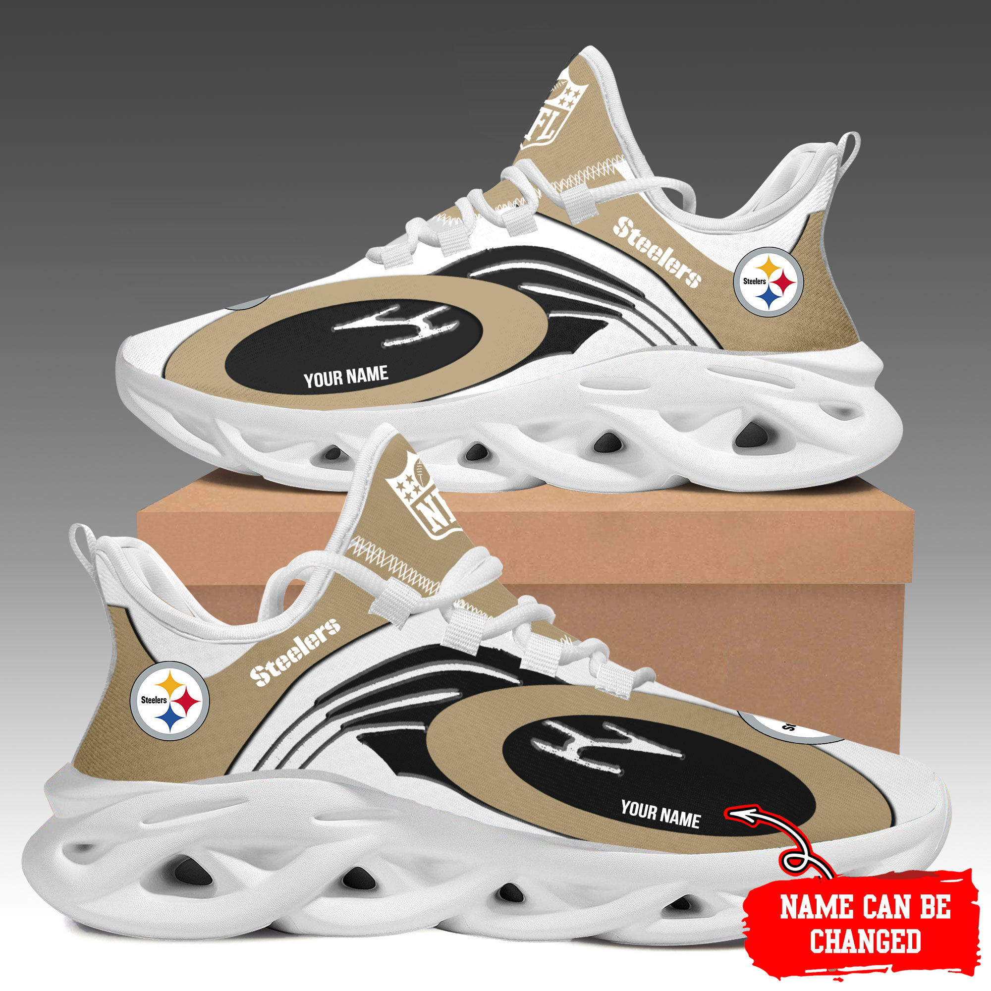 Pittsburgh Steelers Max Soul Shoes Sneakers For Men And Women