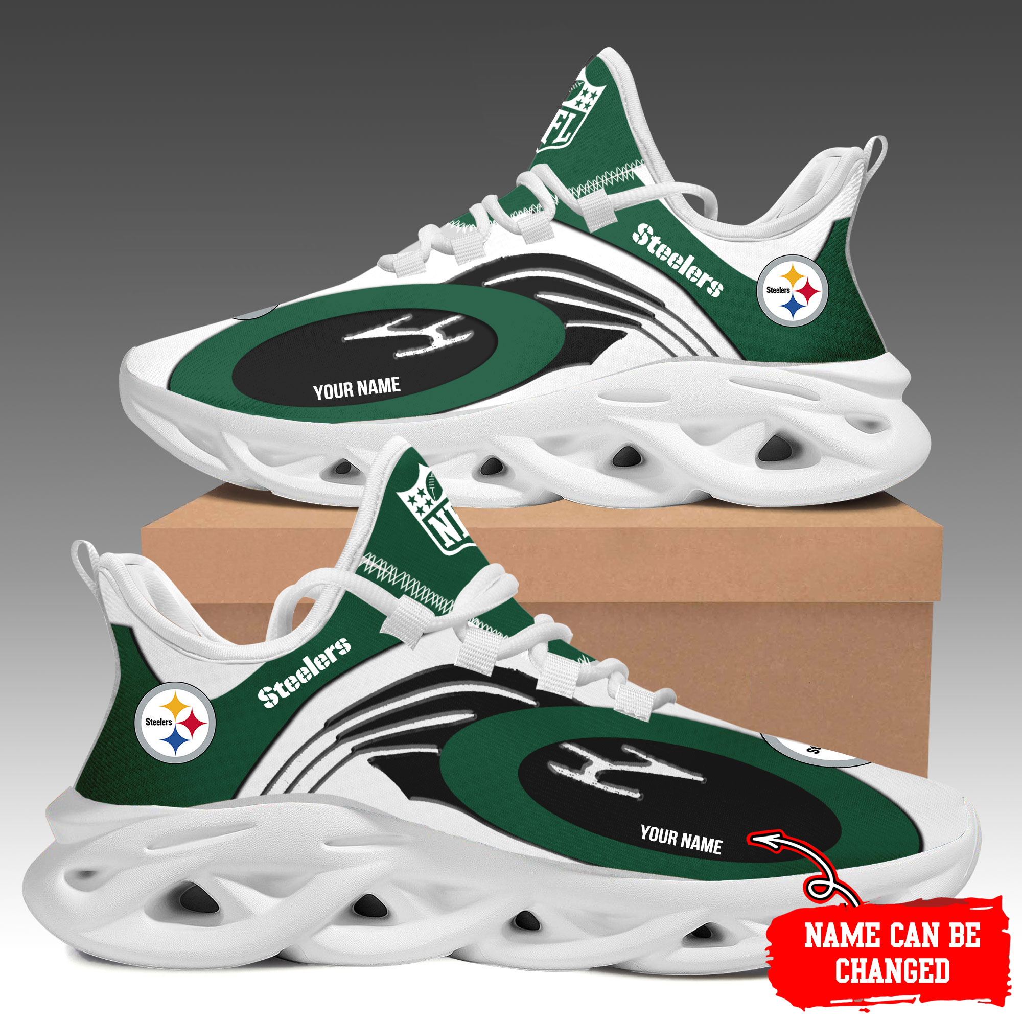 Pittsburgh Steelers Max Soul Shoes Sneakers For Men And Women