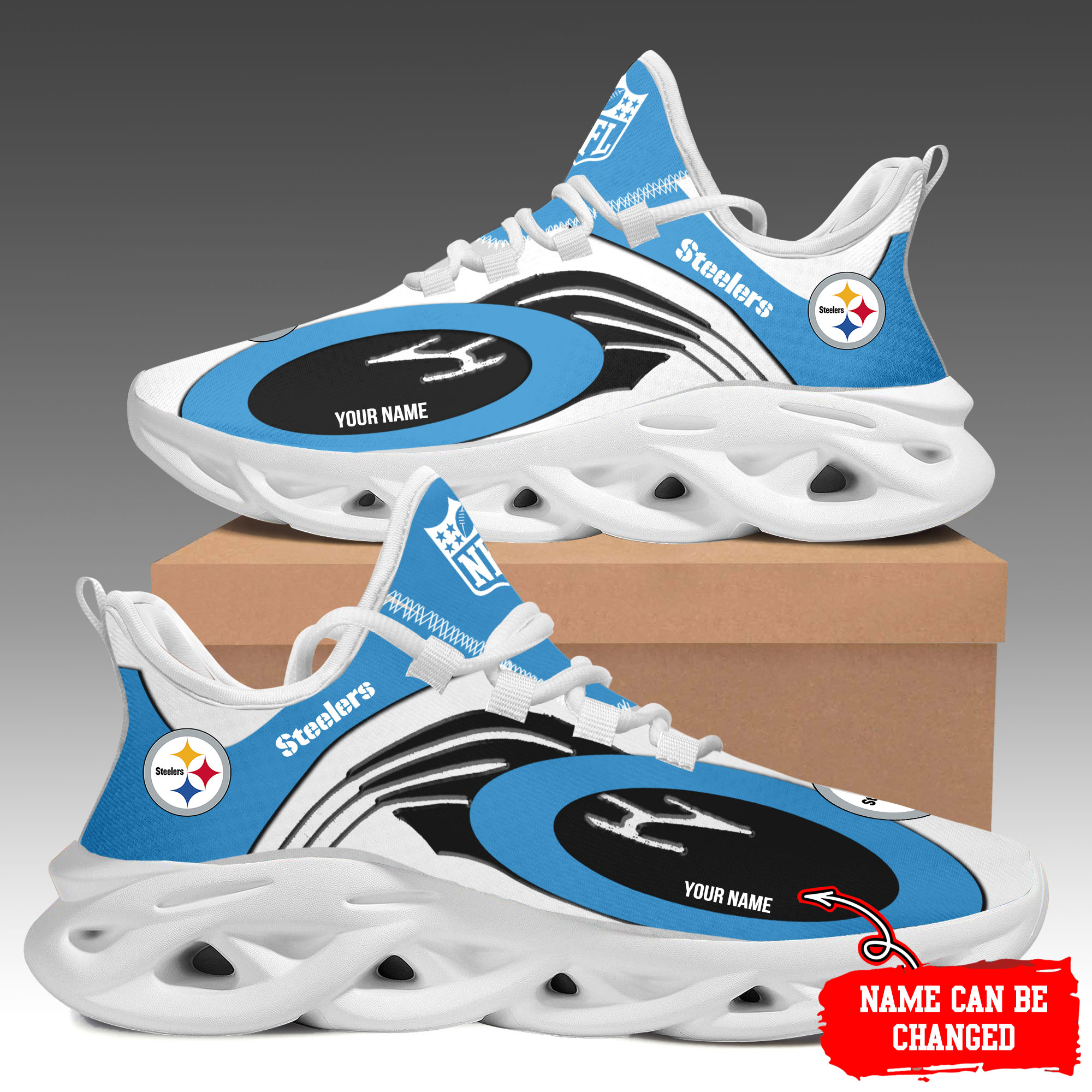Pittsburgh Steelers Max Soul Shoes Sneakers For Men And Women