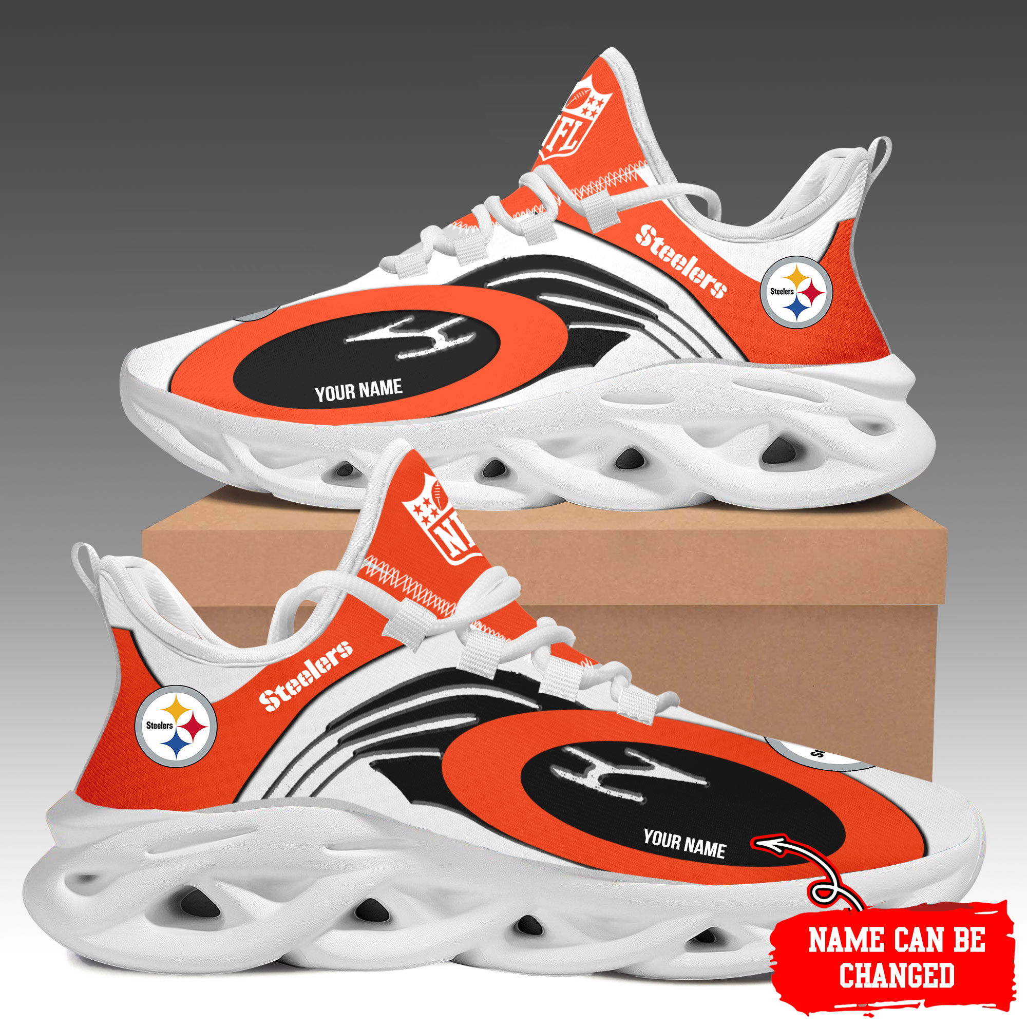 Pittsburgh Steelers Max Soul Shoes Sneakers For Men And Women
