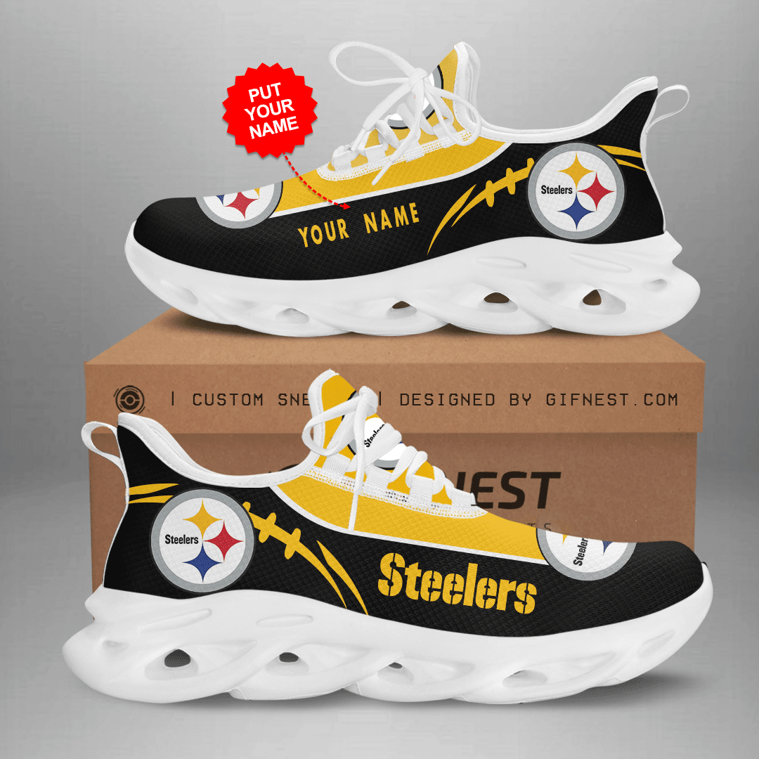 Pittsburgh Steelers NFL Max Soul Shoes Sneakers For Men And Women