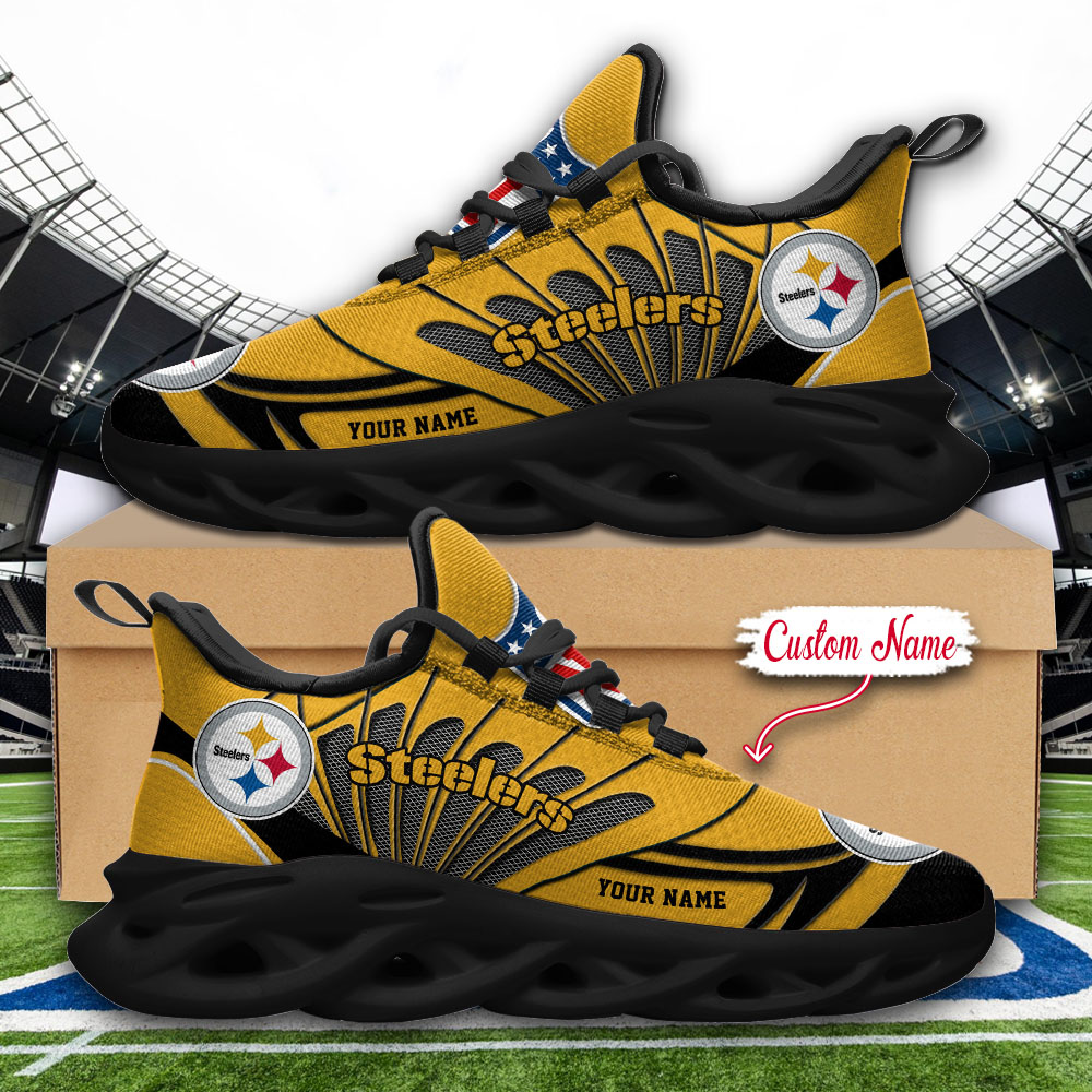 Pittsburgh Steelers NFL Max Soul Shoes Sneakers For Men And Women