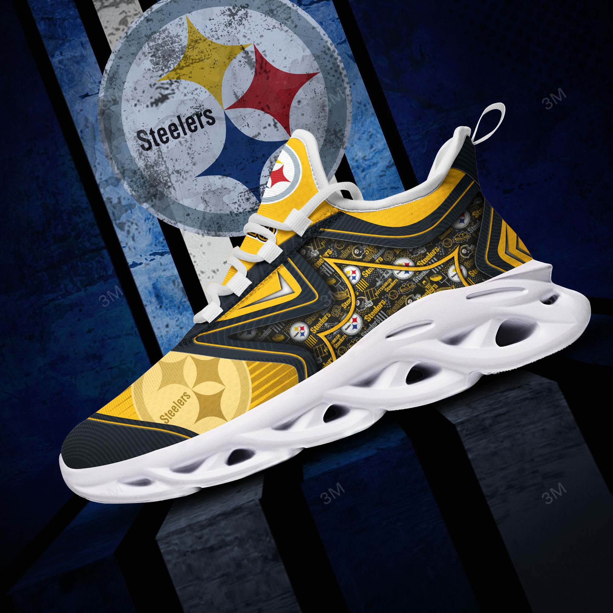 Pittsburgh Steelers NFL Max Soul Shoes Sneakers For Men And Women