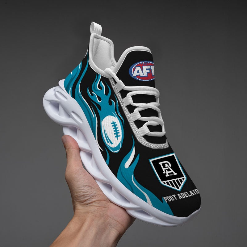 Port Adelaide Power Max Soul Shoes Sneakers For Men And Women