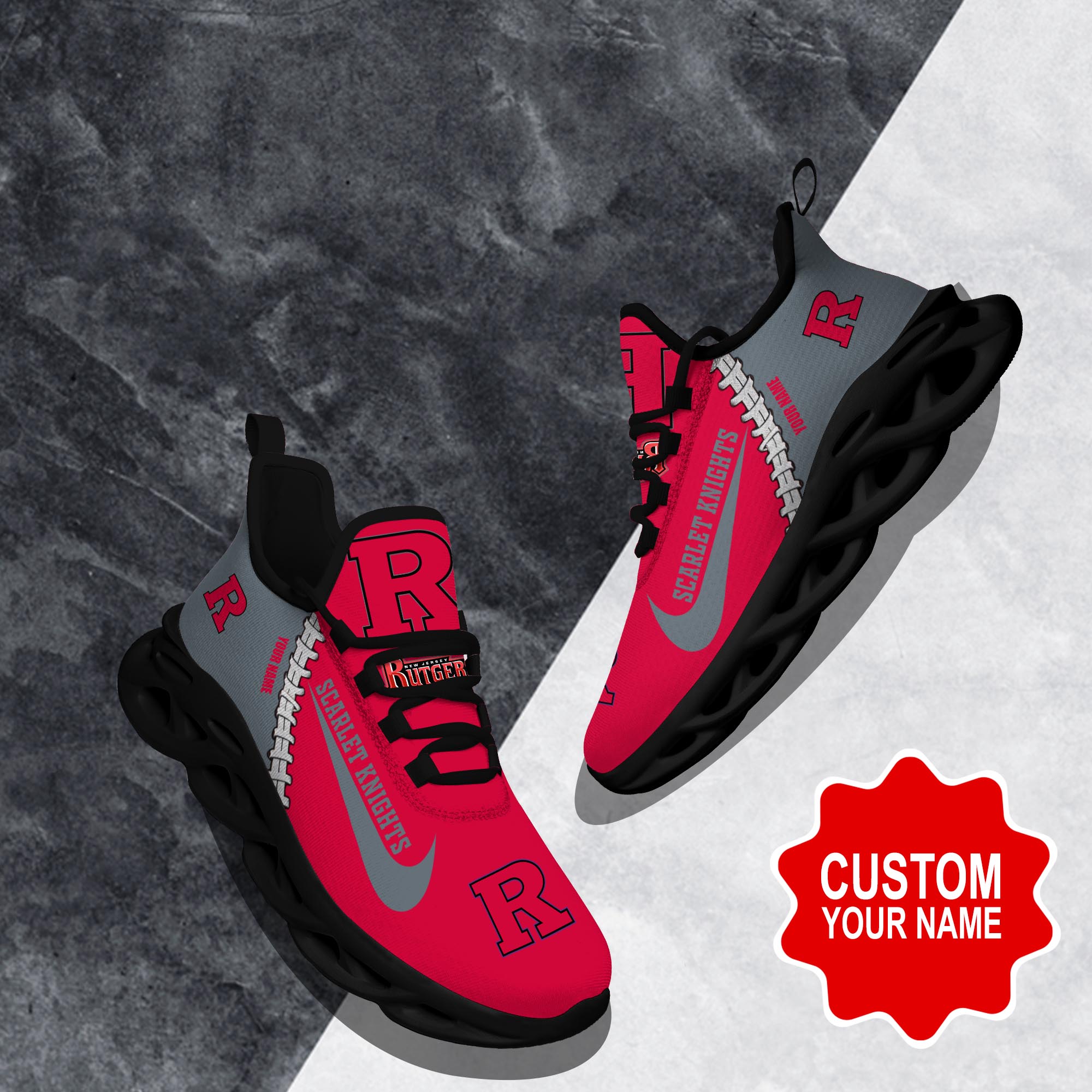 Rutgers Scarlet Knights Max Soul Shoes Sneakers For Men And Women