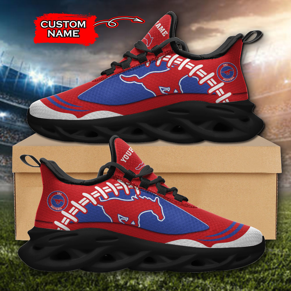 SMU Mustangs NCAA Max Soul Shoes Sneakers For Men And Women