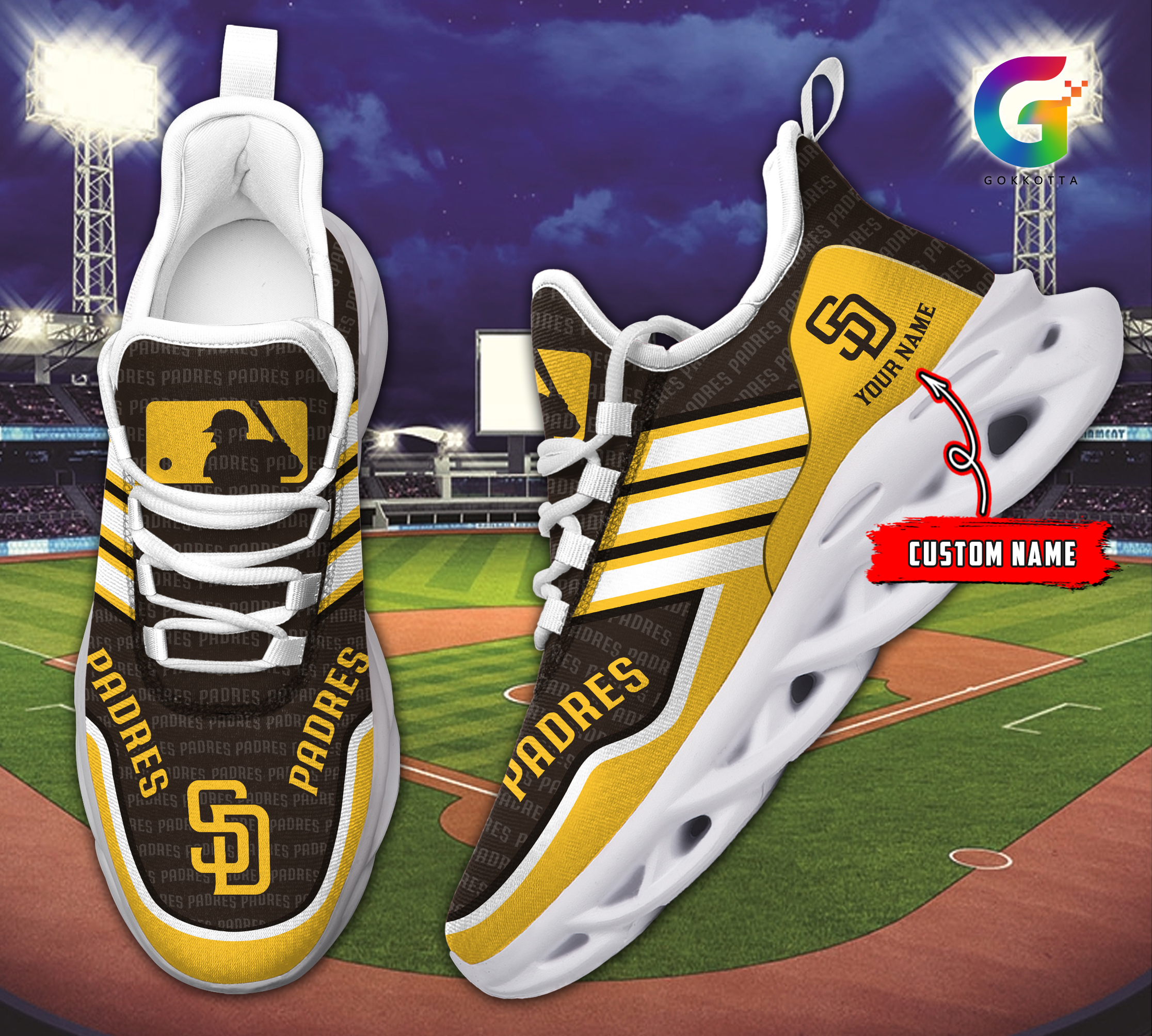 San Diego Padres MLB Max Soul Shoes Sneakers For Men And Women