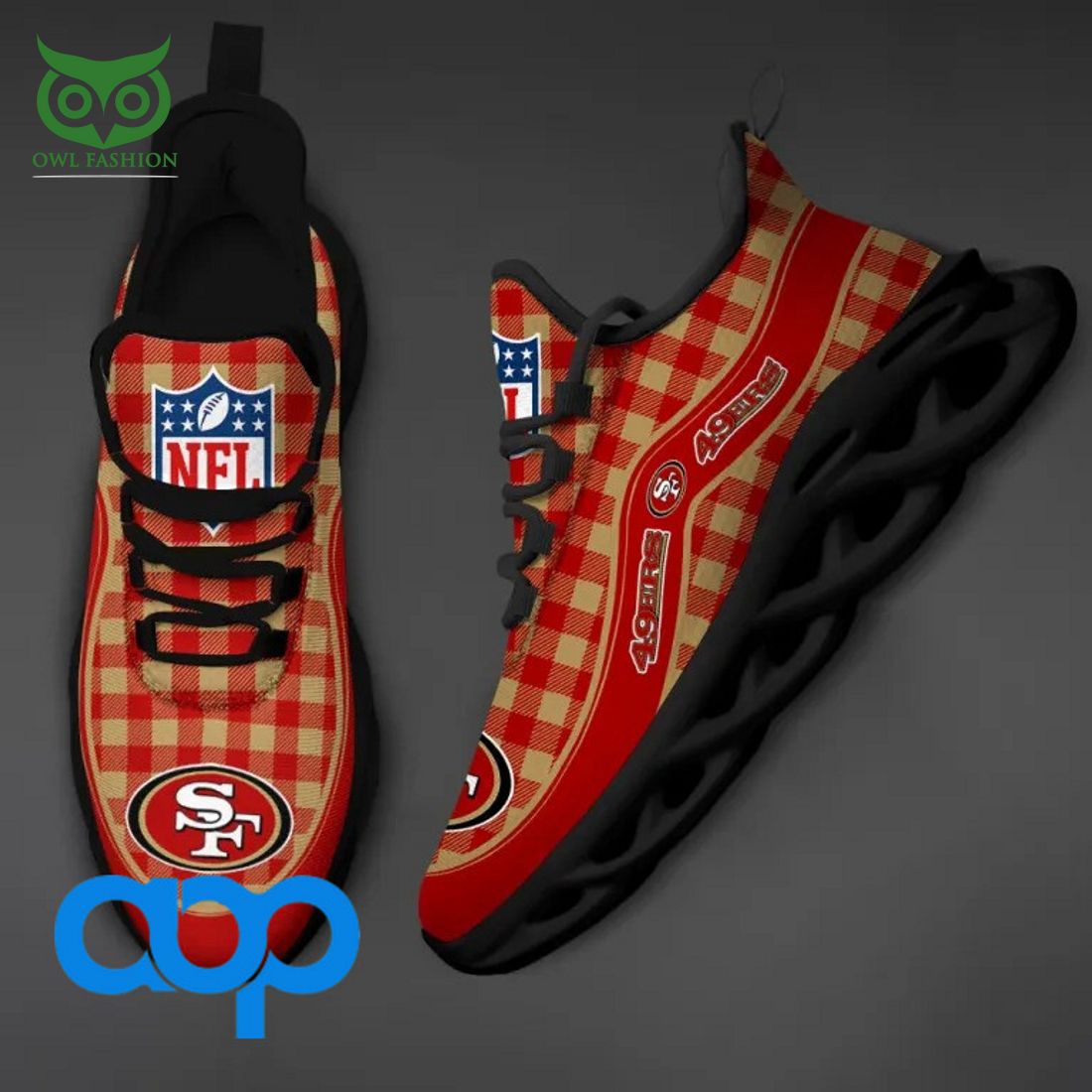 San Francisco 49ers Max Soul Shoes Sneakers For Men And Women