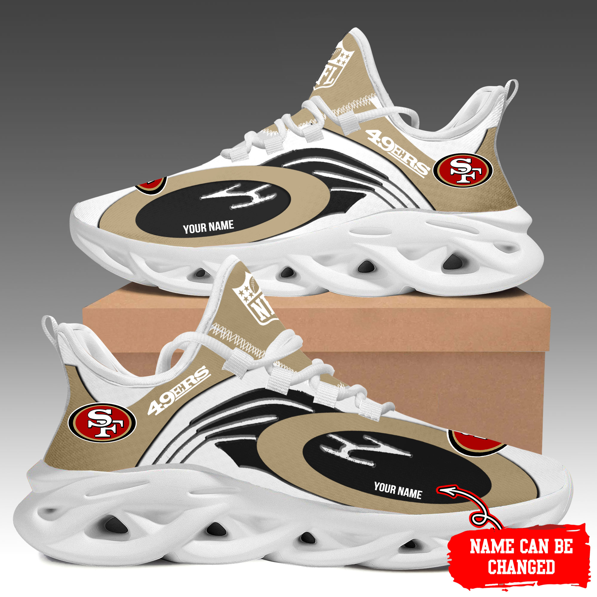 San Francisco 49ers Max Soul Shoes Sneakers For Men And Women
