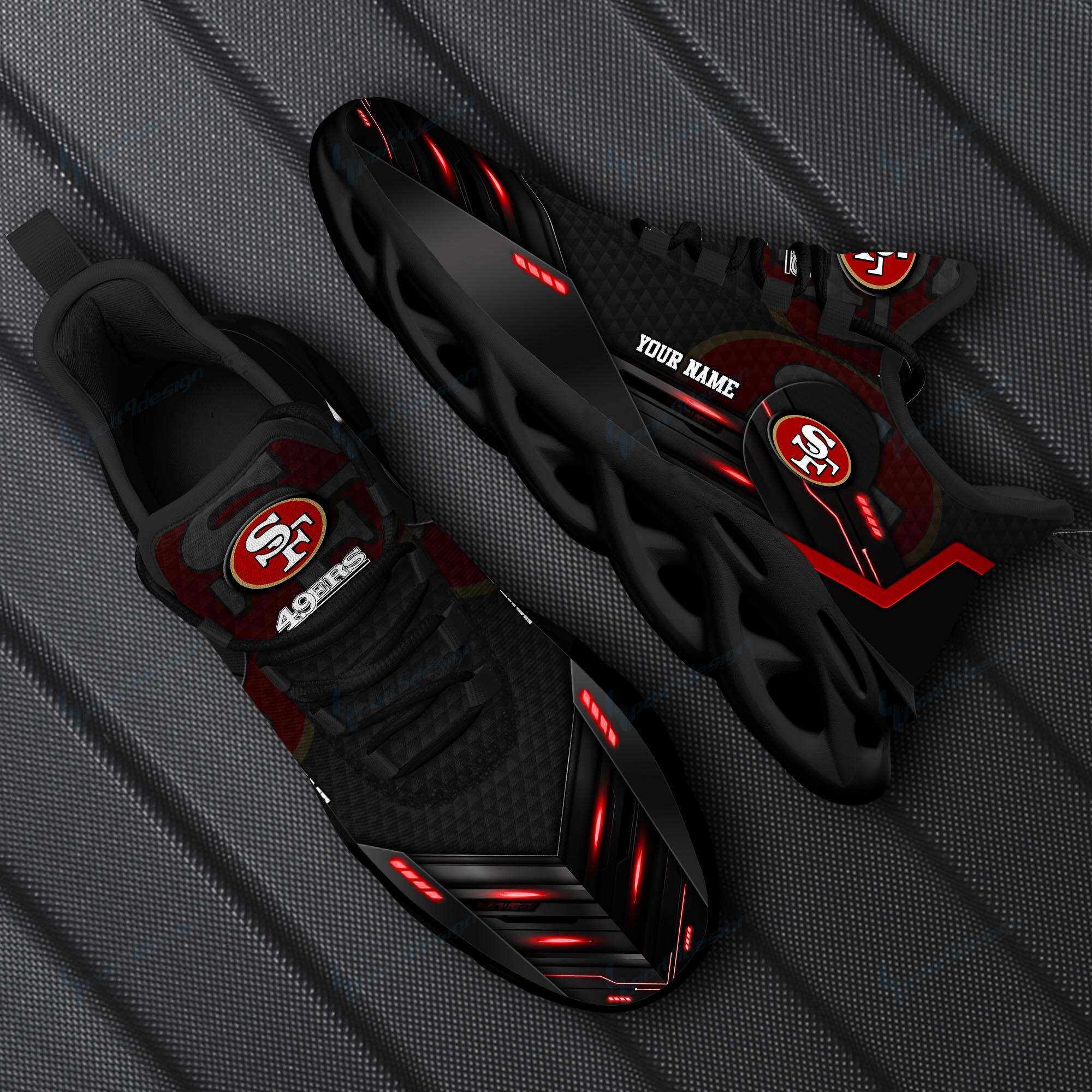 San Francisco 49ers NFL Max Soul Shoes Sneakers For Men And Women