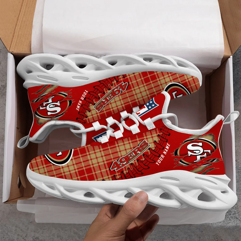 San Francisco 49ers NFL Max Soul Shoes Sneakers For Men And Women