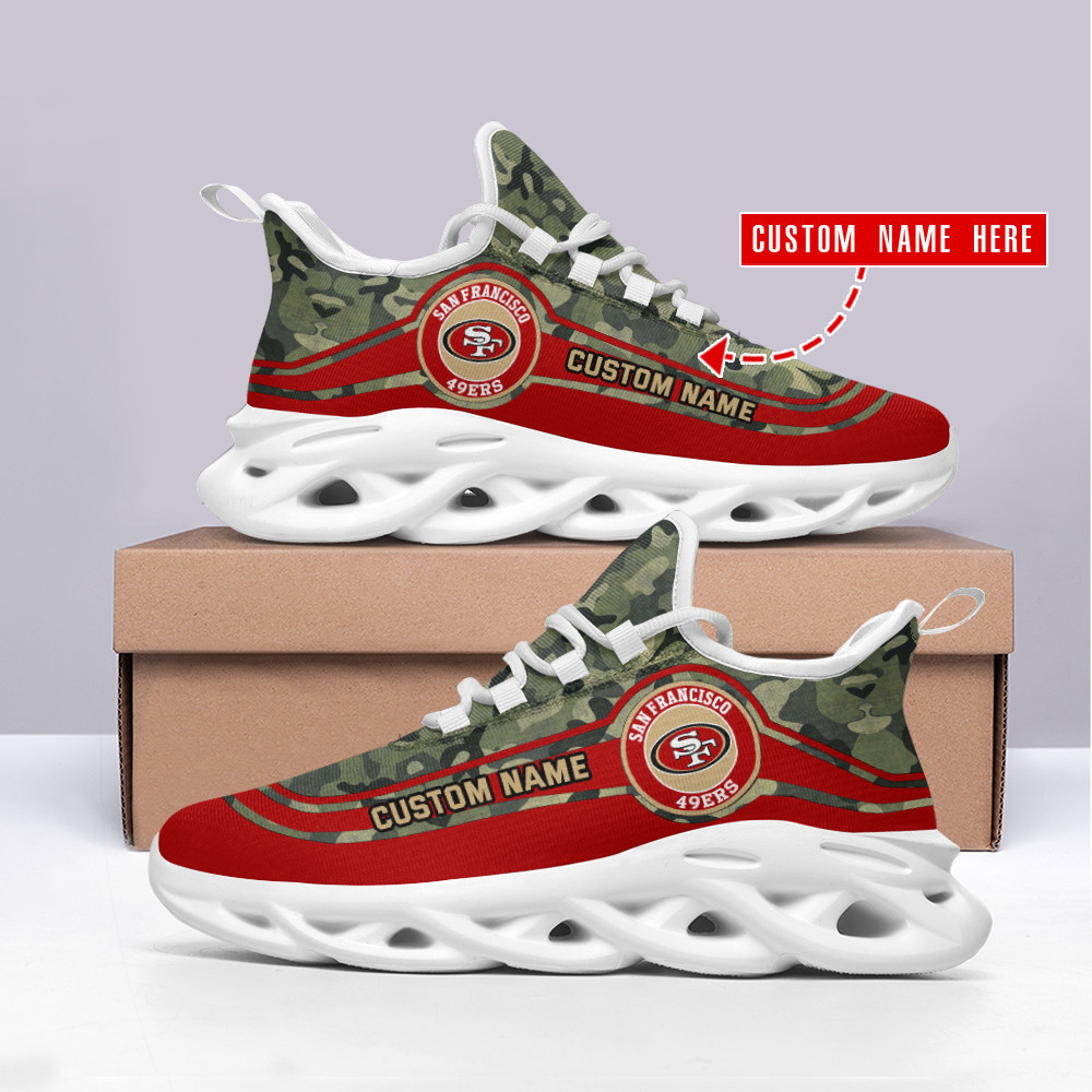 San Francisco 49ers NFL Max Soul Shoes Sneakers For Men And Women