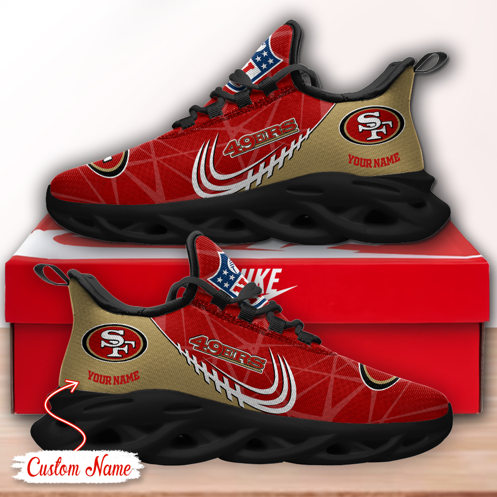 San Francisco 49ers NFL Max Soul Shoes Sneakers For Men And Women