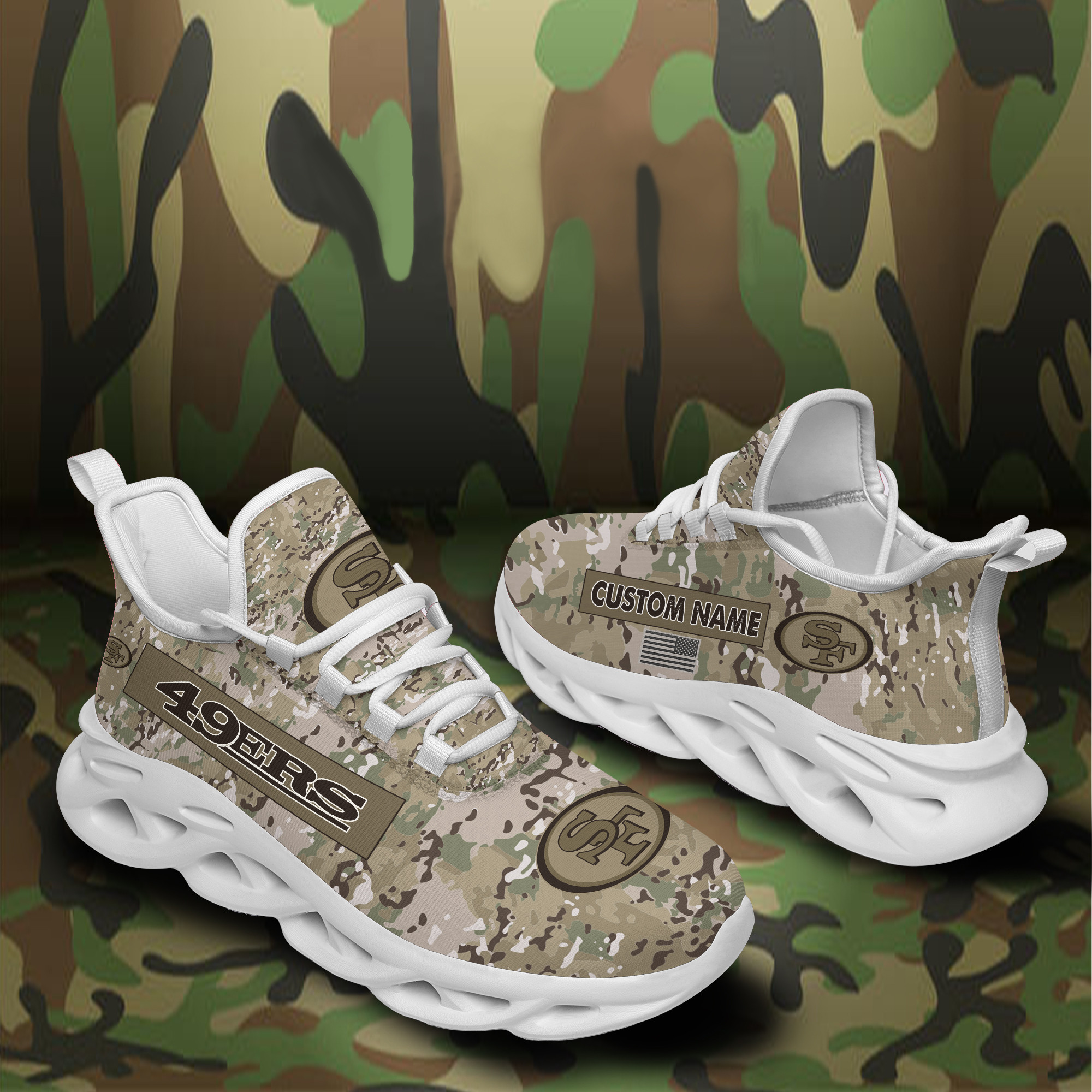 San Francisco 49ers NFL Max Soul Shoes Sneakers For Men And Women