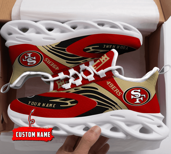 San Francisco 49ers NFL Max Soul Shoes Sneakers For Men And Women