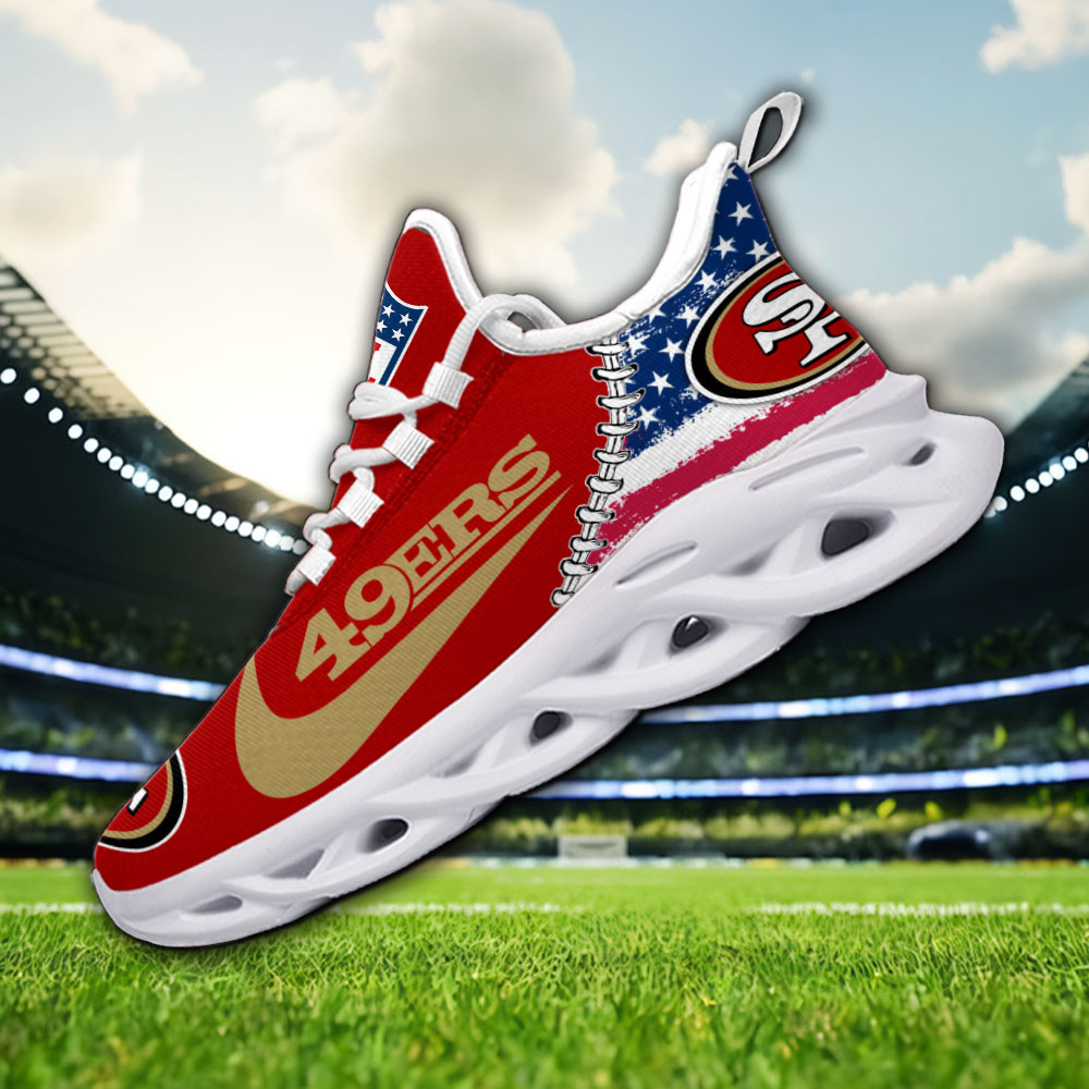 San Francisco 49ers NFL Max Soul Shoes Sneakers For Men And Women
