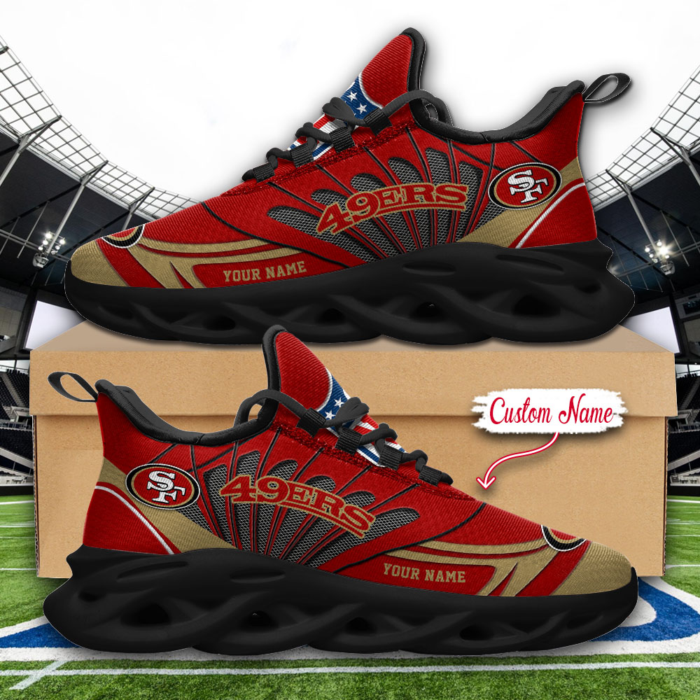 San Francisco 49ers NFL Max Soul Shoes Sneakers For Men And Women