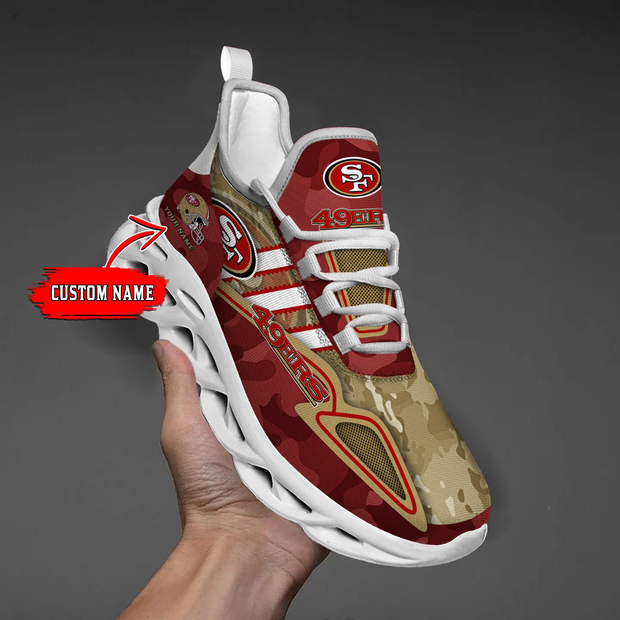 San Francisco 49ers NFL Max Soul Shoes Sneakers For Men And Women