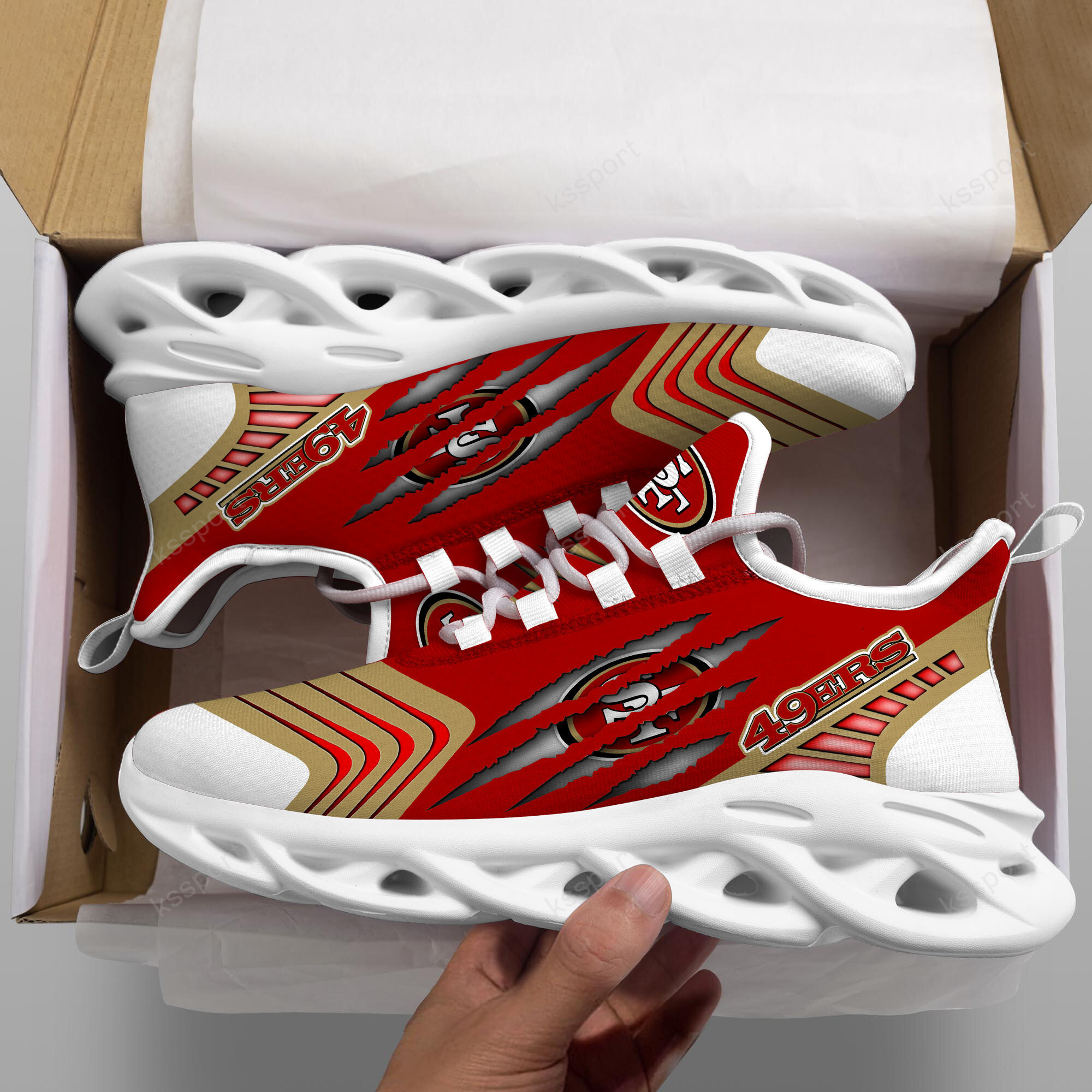 San Francisco 49ers NFL Max Soul Shoes Sneakers For Men And Women