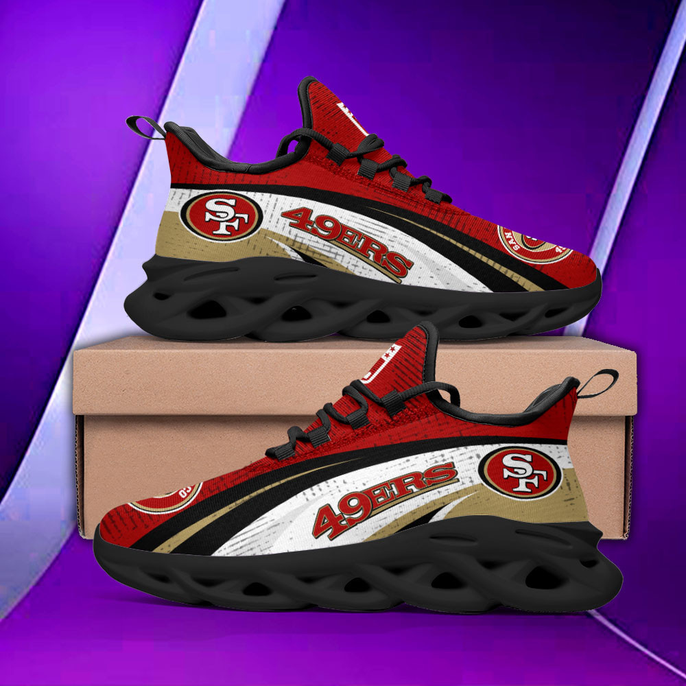San Francisco 49ers NFL Max Soul Shoes Sneakers For Men And Women