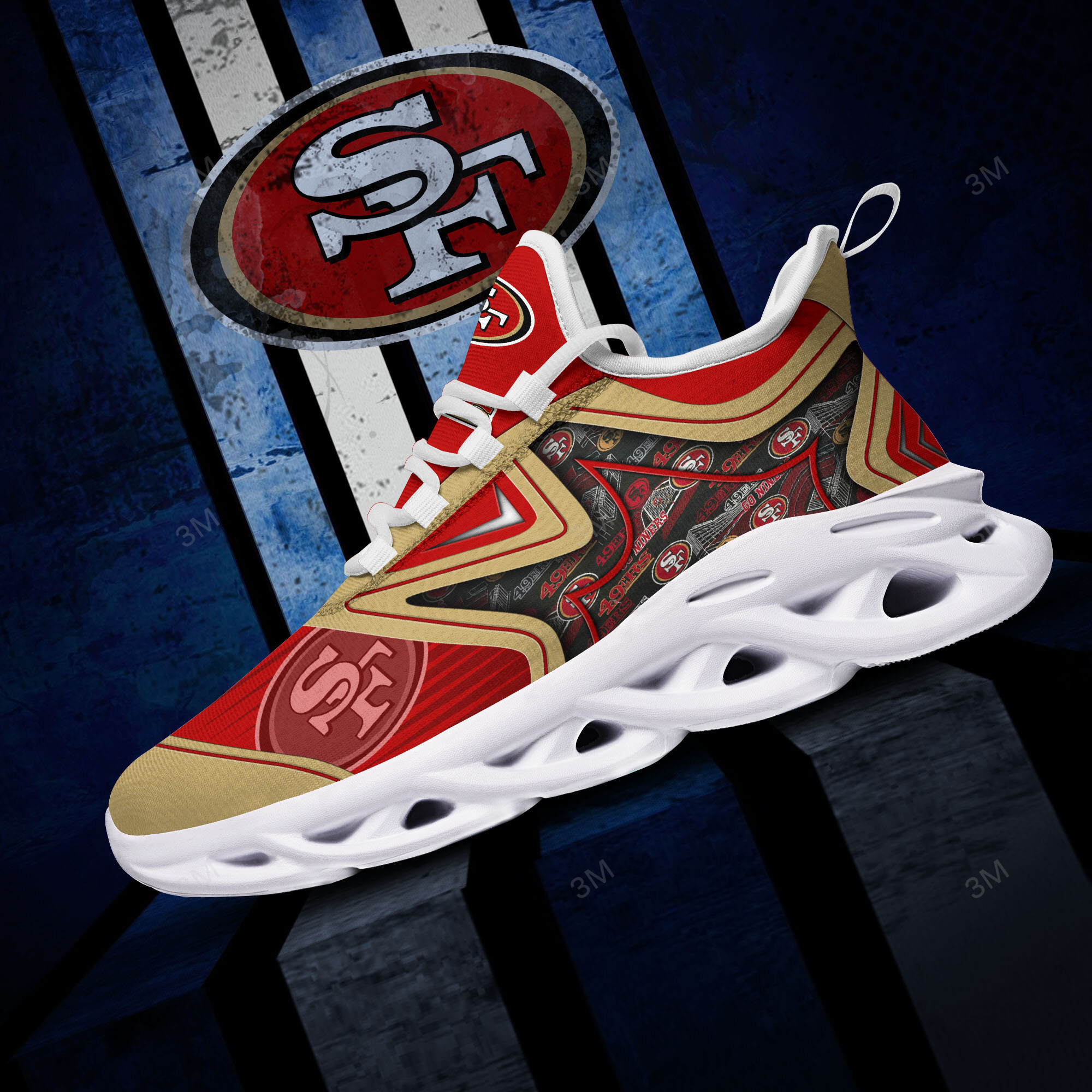 San Francisco 49ers NFL Max Soul Shoes Sneakers For Men And Women