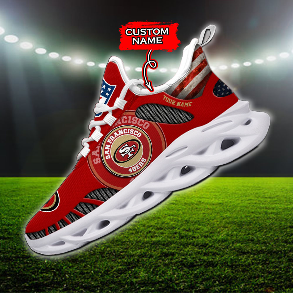 San Francisco 49ers NFL Max Soul Shoes Sneakers For Men And Women