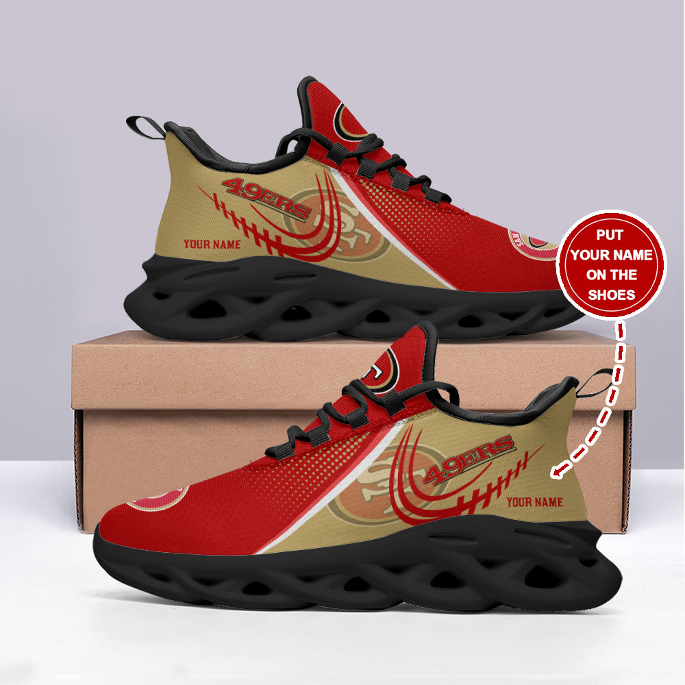 San Francisco 49ers NFL Max Soul Shoes Sneakers For Men And Women