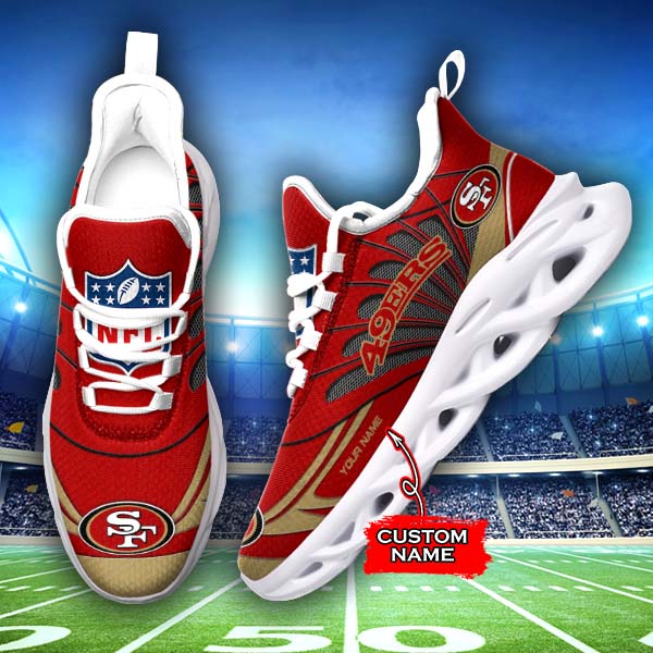 San Francisco 49ers NFL Max Soul Shoes Sneakers For Men And Women
