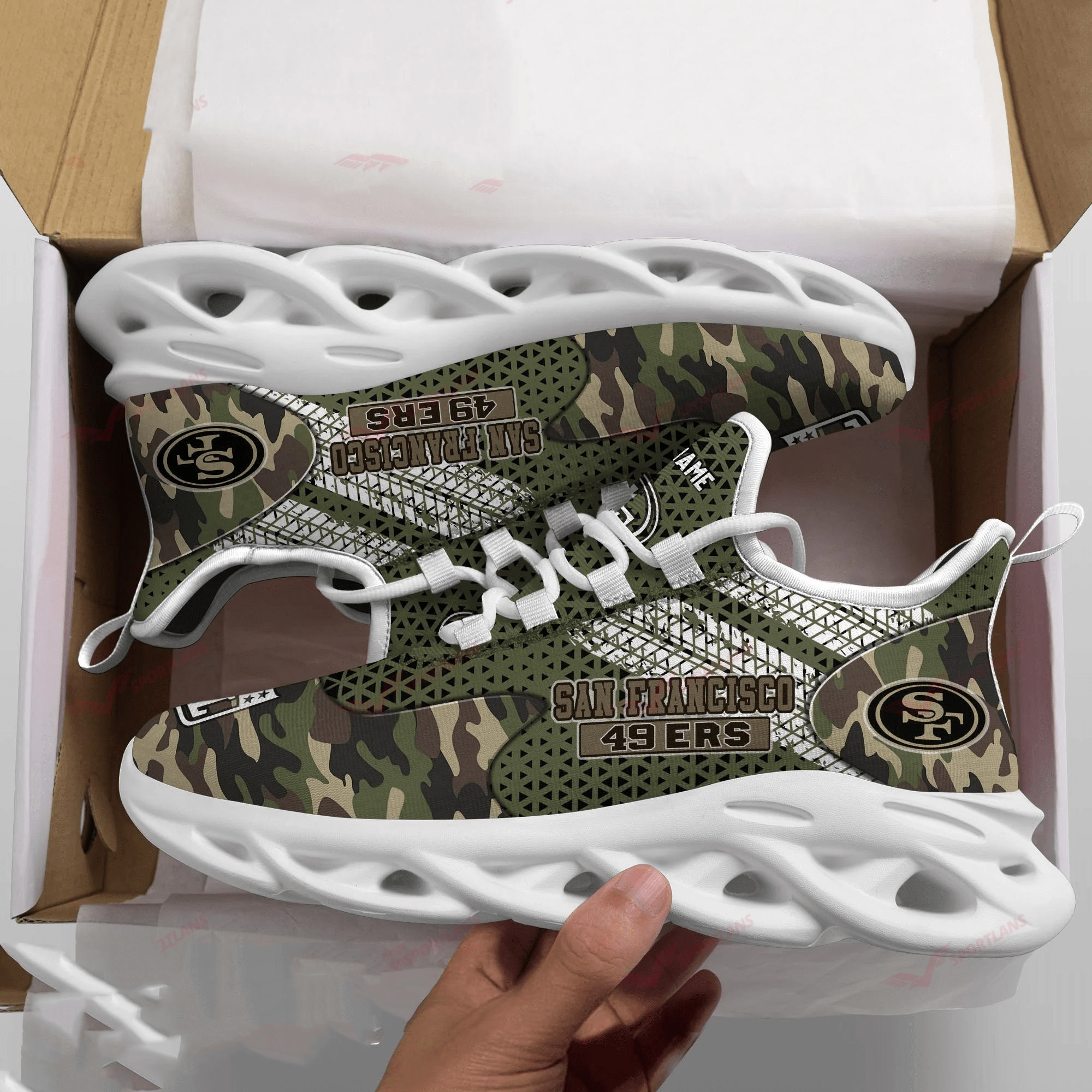 San Francisco 49ers NFL Max Soul Shoes Sneakers For Men And Women