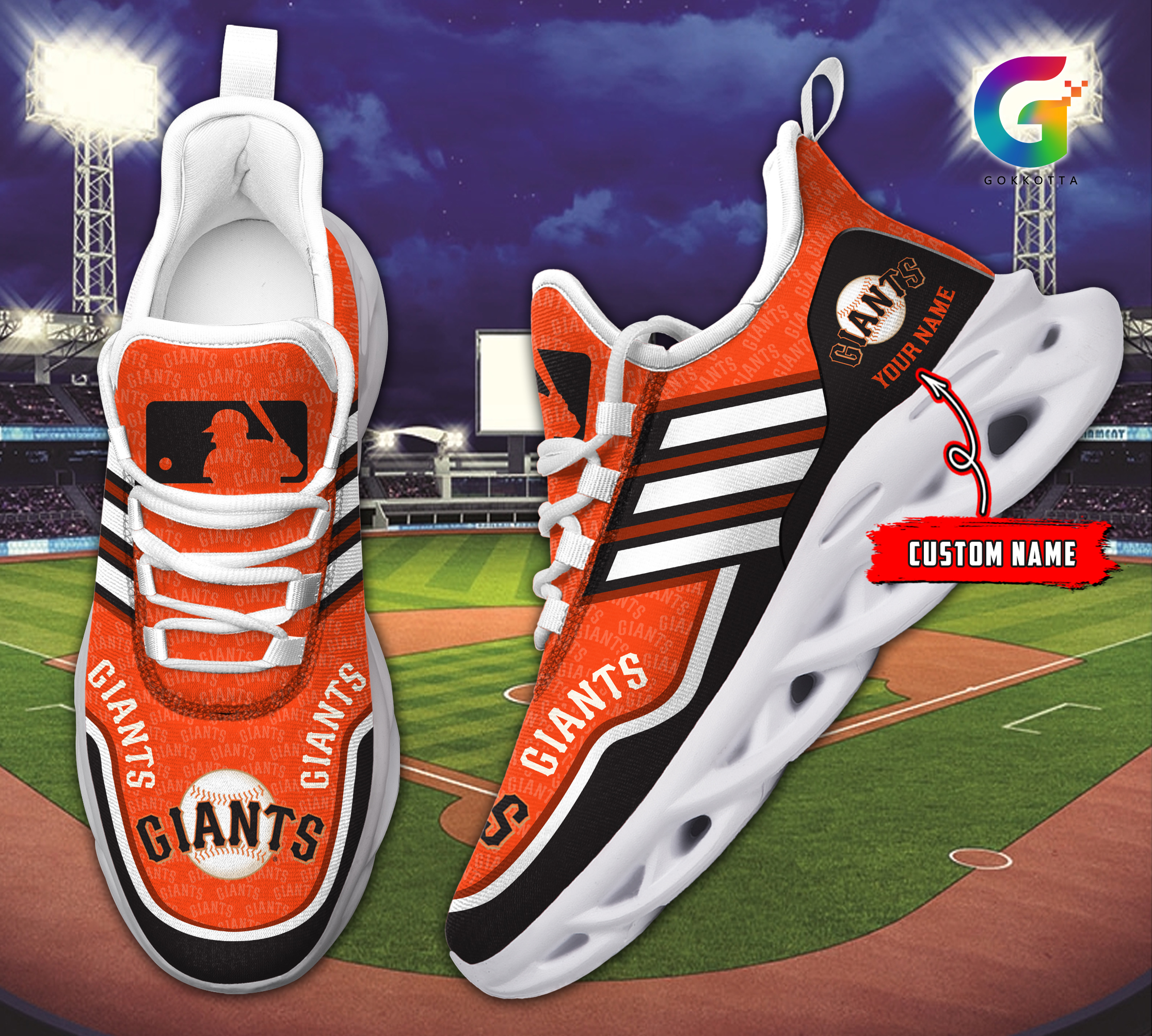 San Francisco Giants MLB Max Soul Shoes Sneakers For Men And Women