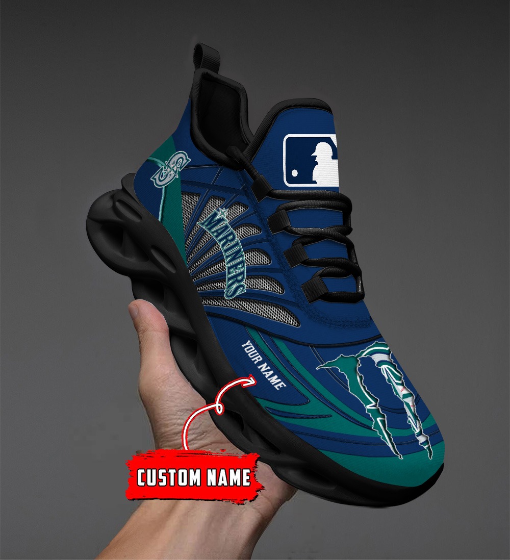 Seattle Mariners MLB Max Soul Shoes Sneakers For Men And Women