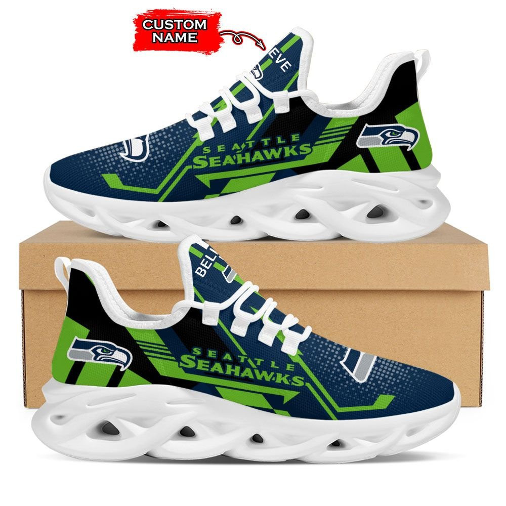 Seattle Seahawks NFL Max Soul Shoes Sneakers For Men And Women