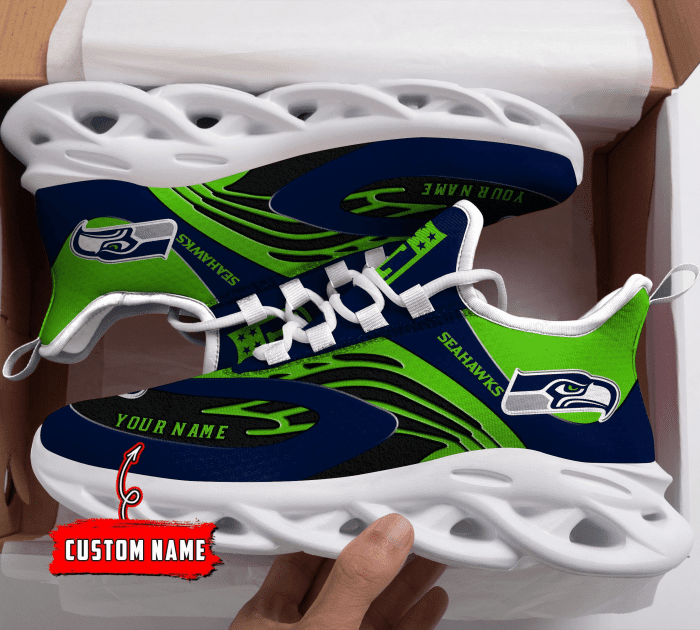 Seattle Seahawks NFL Max Soul Shoes Sneakers For Men And Women