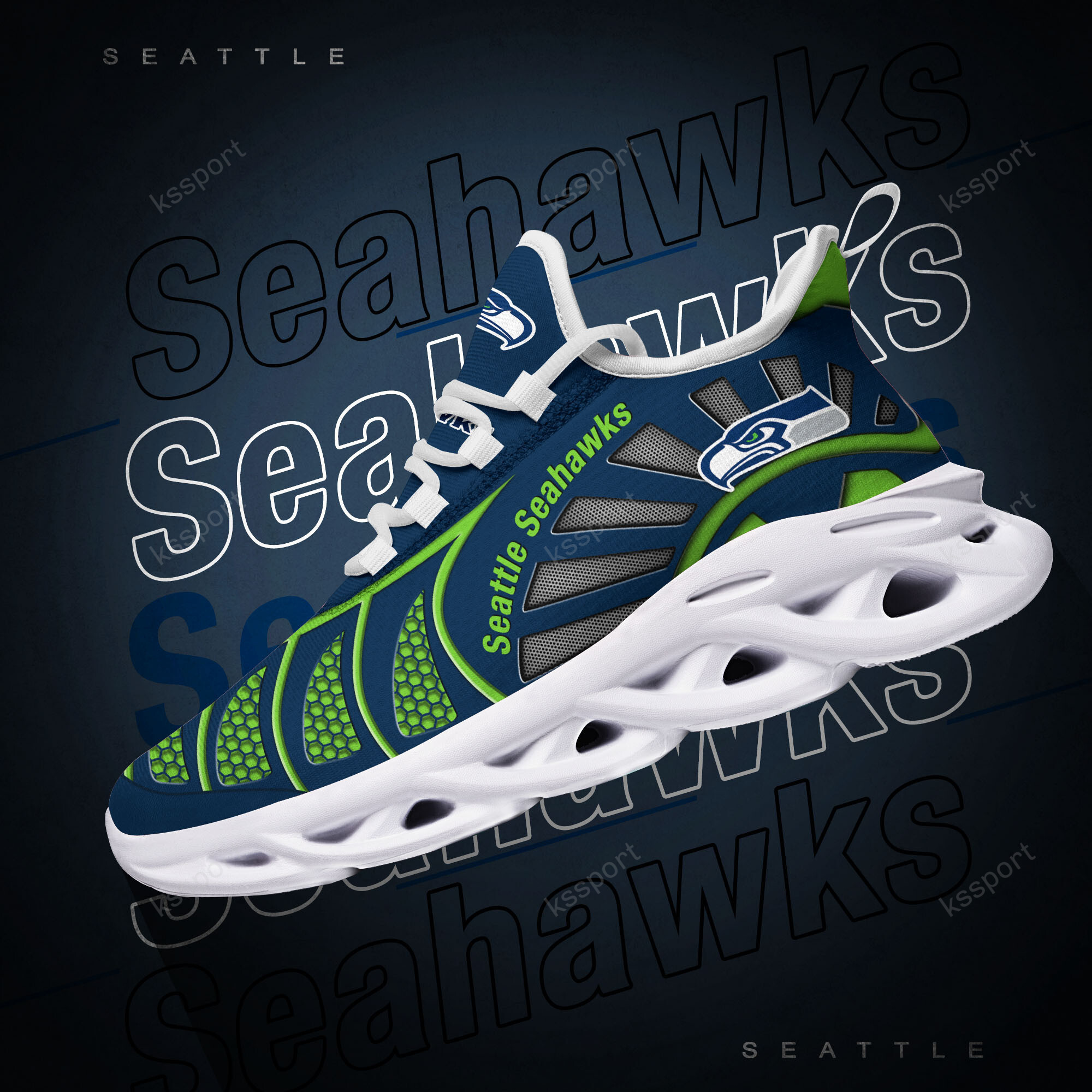 Seattle Seahawks NFL Max Soul Shoes Sneakers For Men And Women