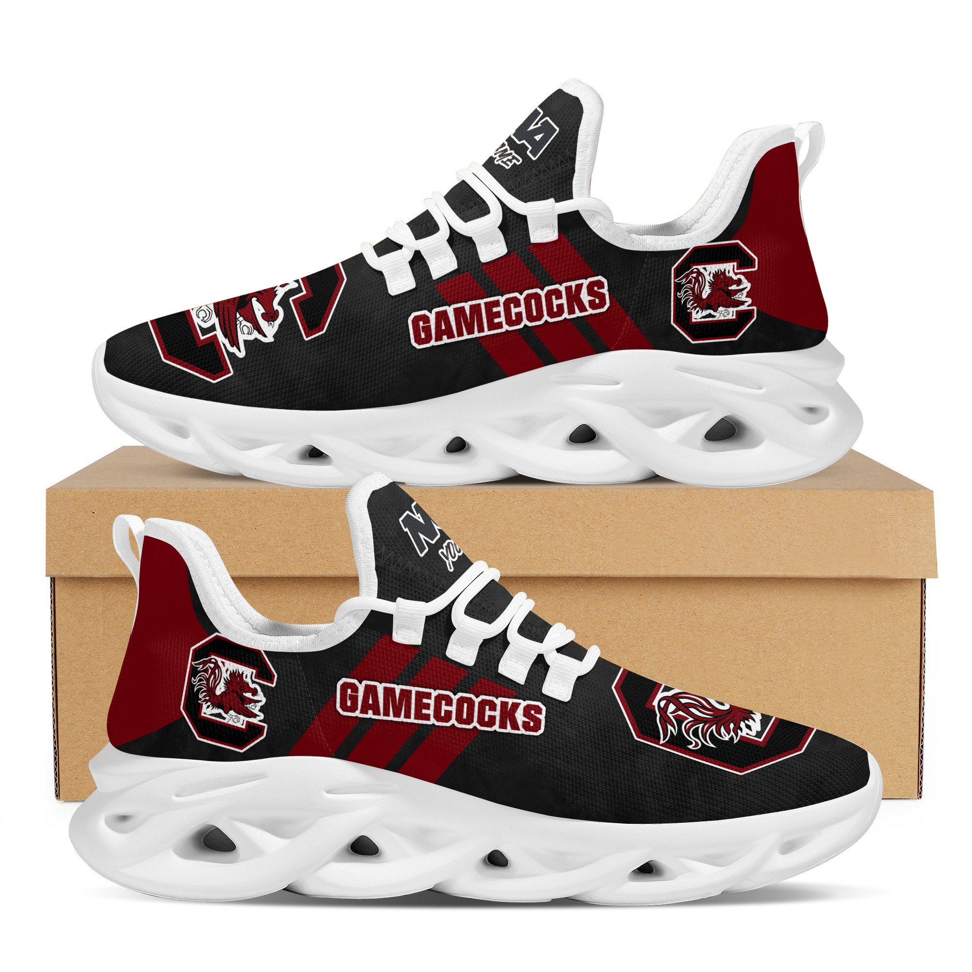 South Carolina Gamecocks Max Soul Shoes Sneakers For Men And Women