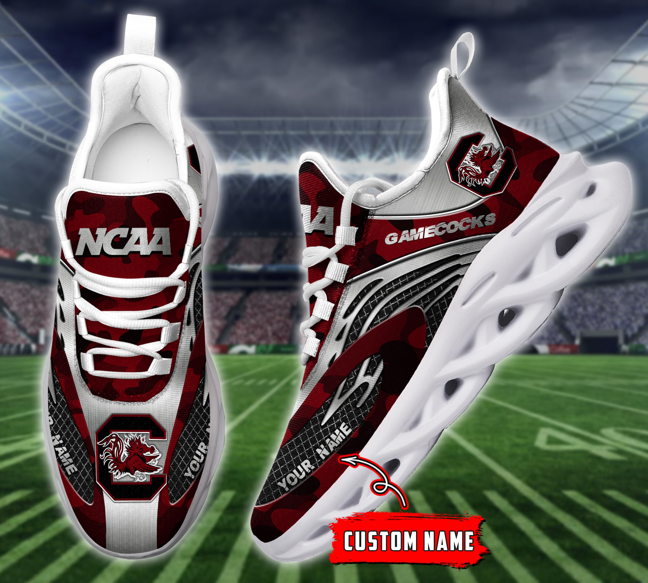 South Carolina Gamecocks NCAA Max Soul Shoes Sneakers For Men And Women