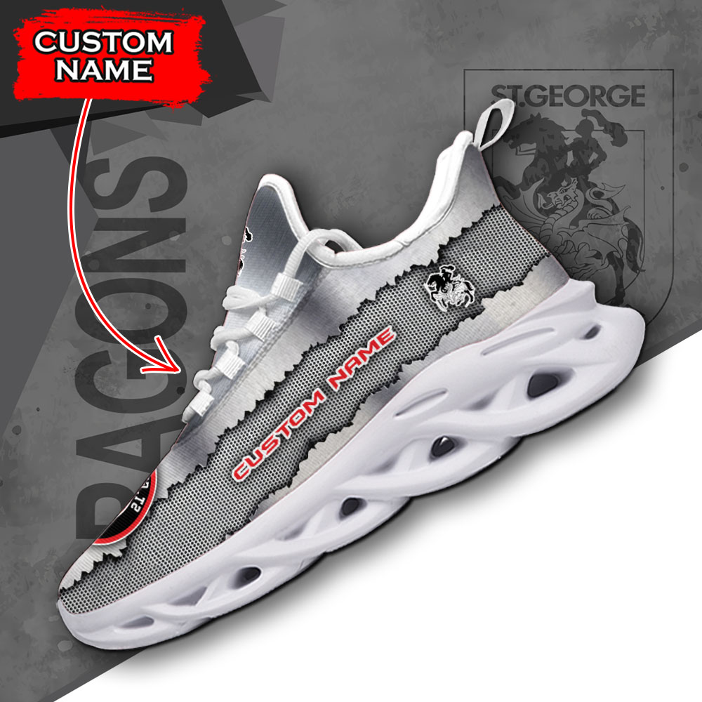 St. George Illawarra Dragons NRL Max Soul Shoes Sneakers For Men And Women