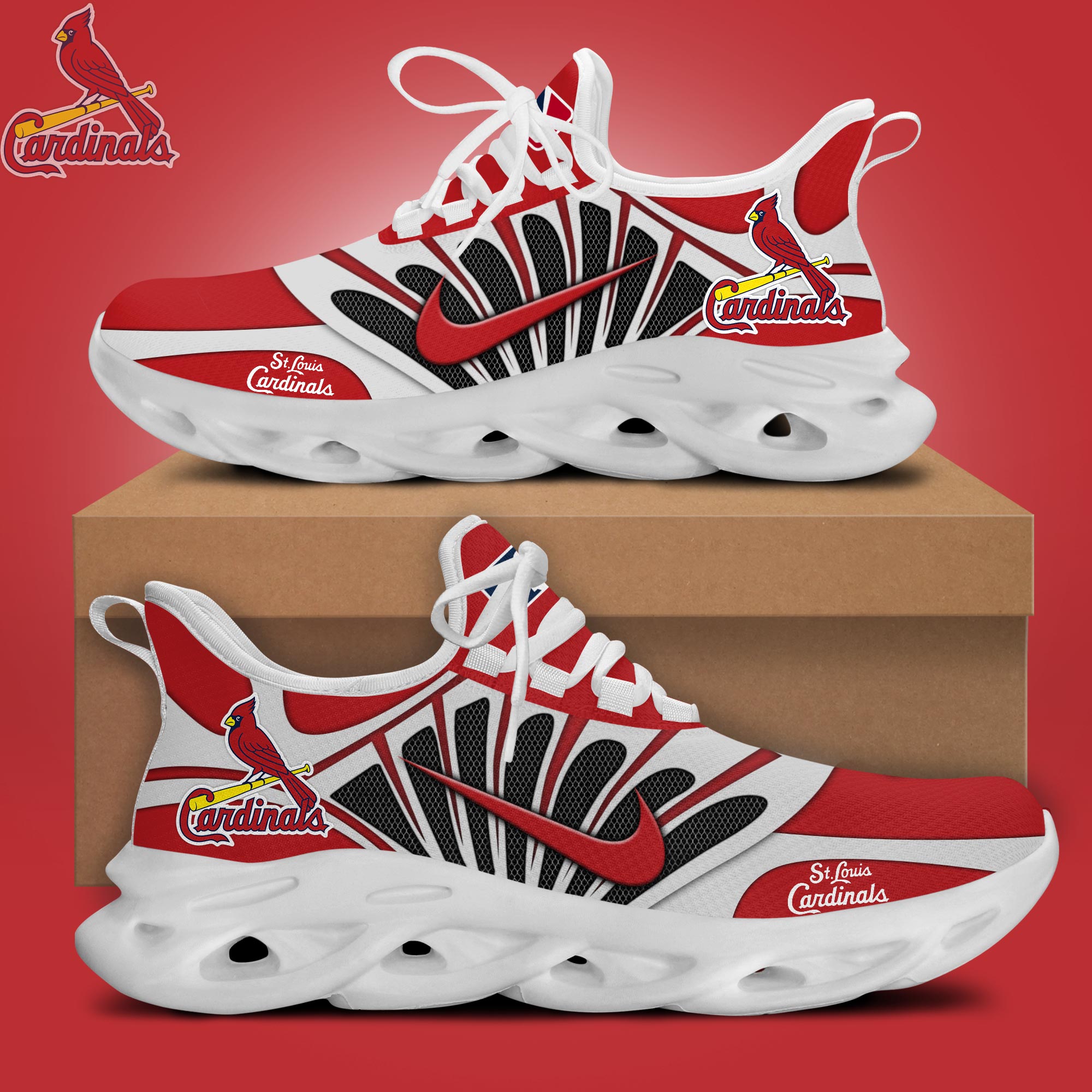 St.Louis Cardinals Max Soul Shoes Sneakers For Men And Women