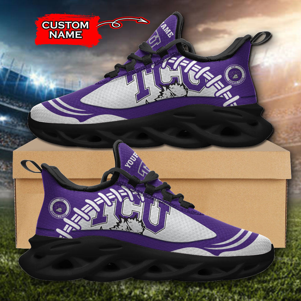 TCU Horned Frogs NCAA Max Soul Shoes Sneakers For Men And Women