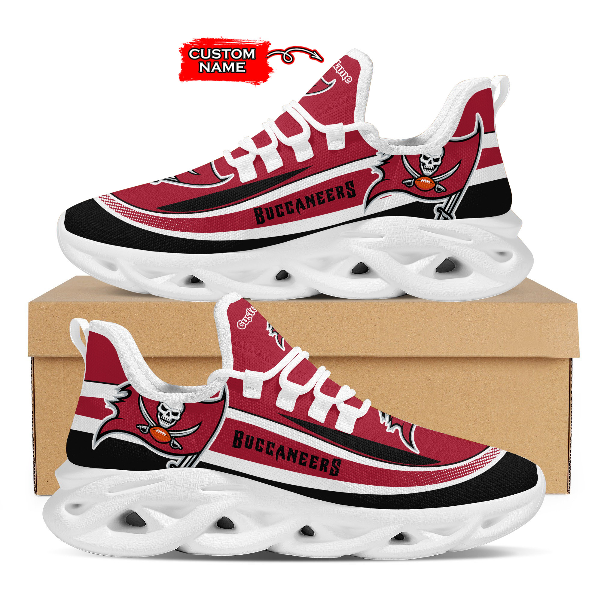 Tampa Bay Buccaneers Max Soul Shoes Sneakers For Men And Women