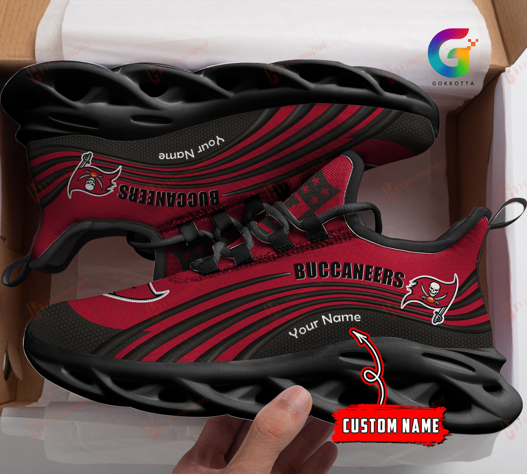Tampa Bay Buccaneers NFL Max Soul Shoes Sneakers For Men And Women
