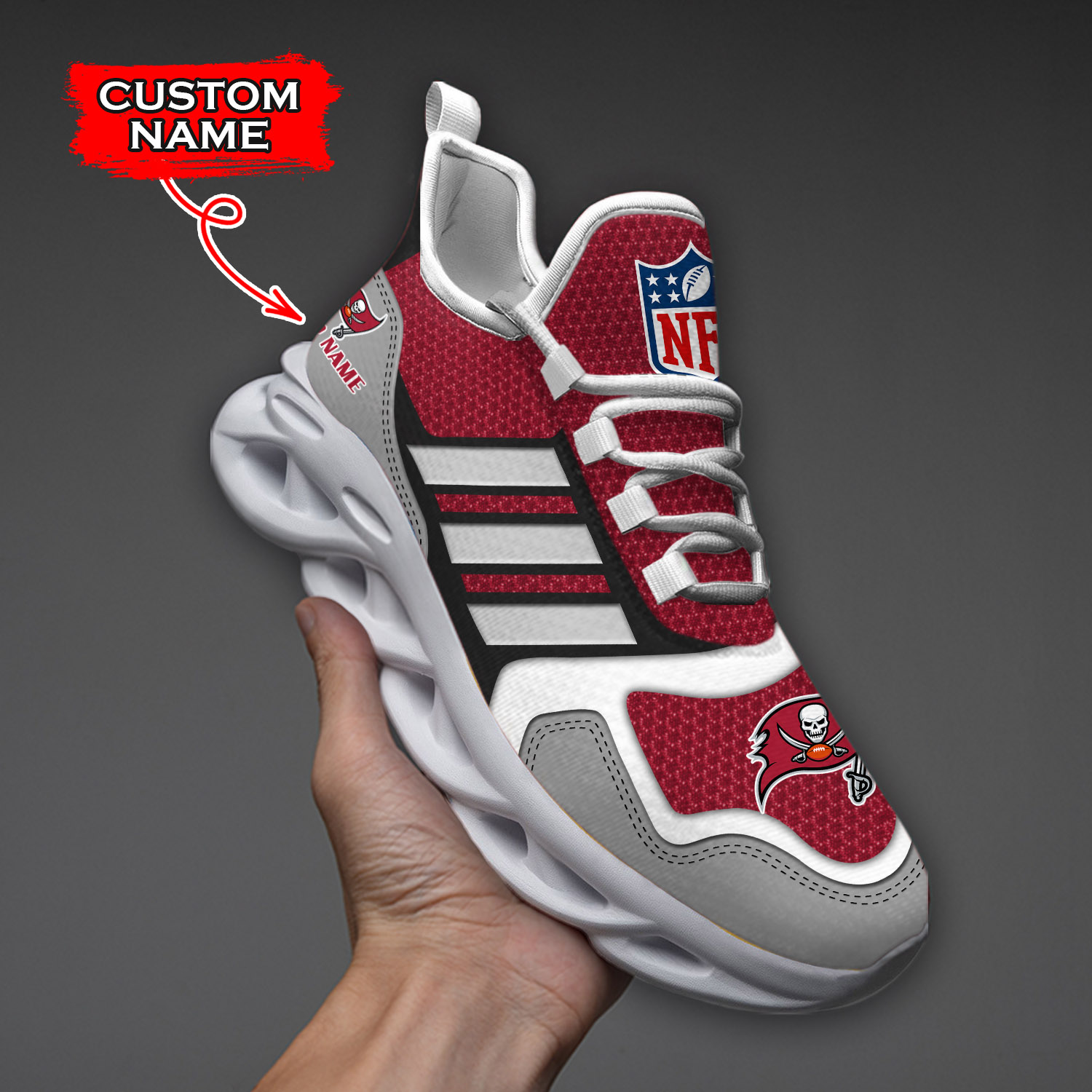 Tampa Bay Buccaneers NFL Max Soul Shoes Sneakers For Men And Women