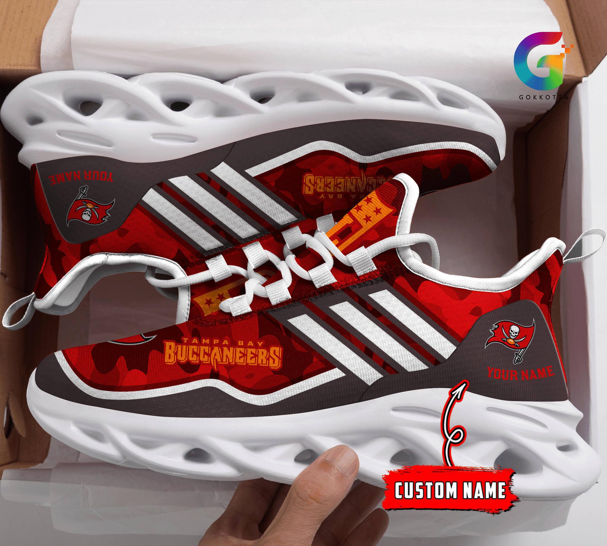 Tampa Bay Buccaneers NFL Max Soul Shoes Sneakers For Men And Women