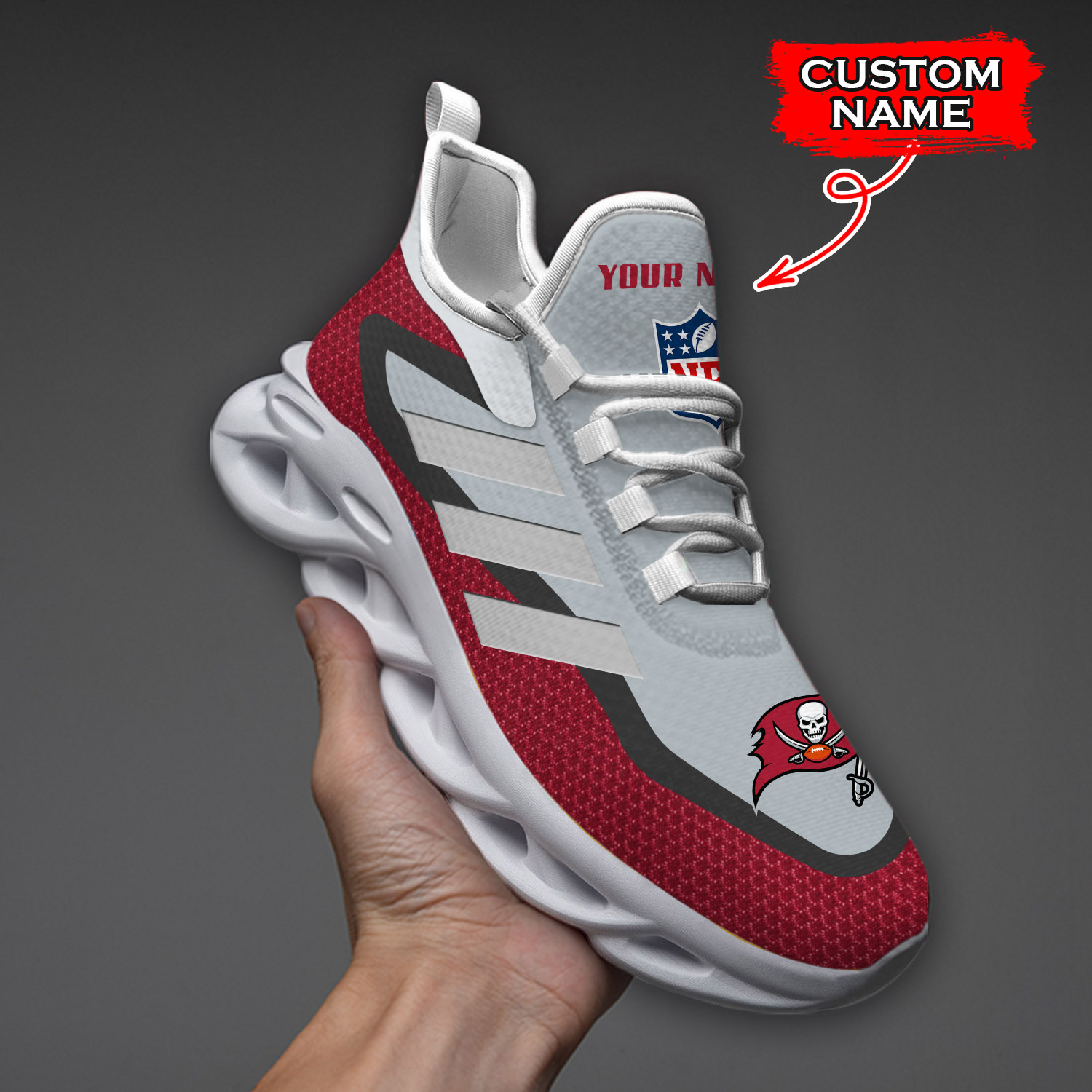 Tampa Bay Buccaneers NFL Max Soul Shoes Sneakers For Men And Women