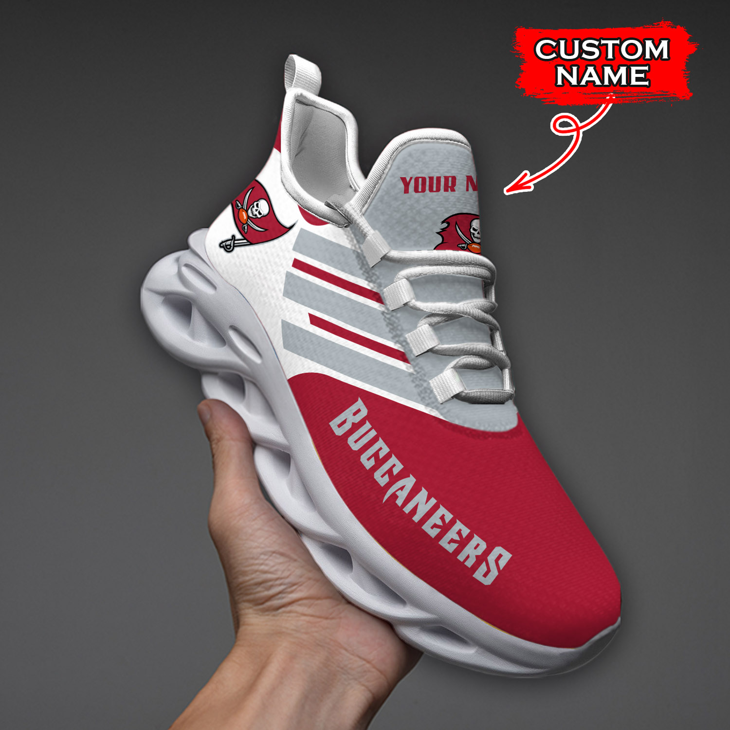 Tampa Bay Buccaneers NFL Max Soul Shoes Sneakers For Men And Women